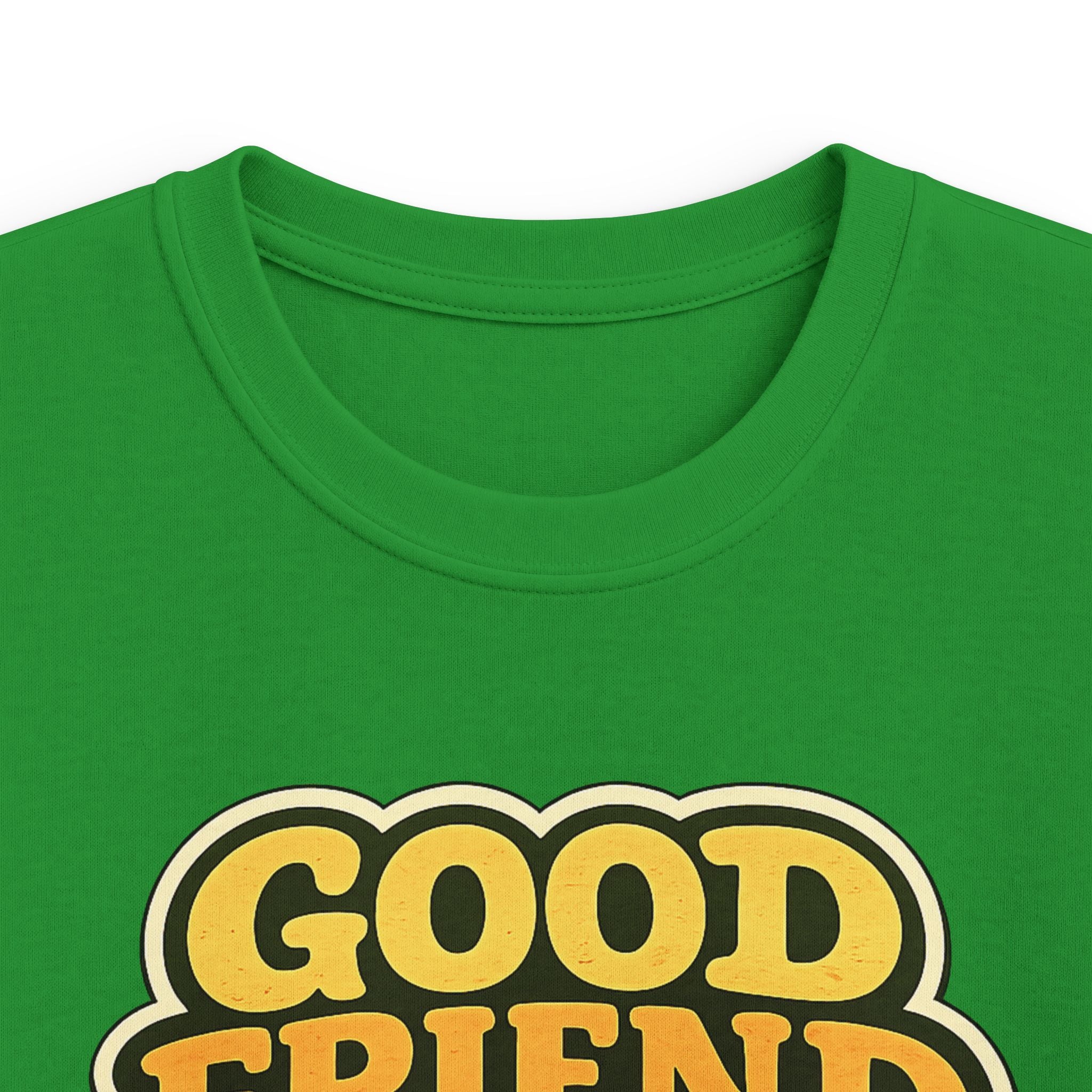 Kids Tee "Good Friend Energy" Retro Graphic Youth T‑Shirt For Boys & Girls