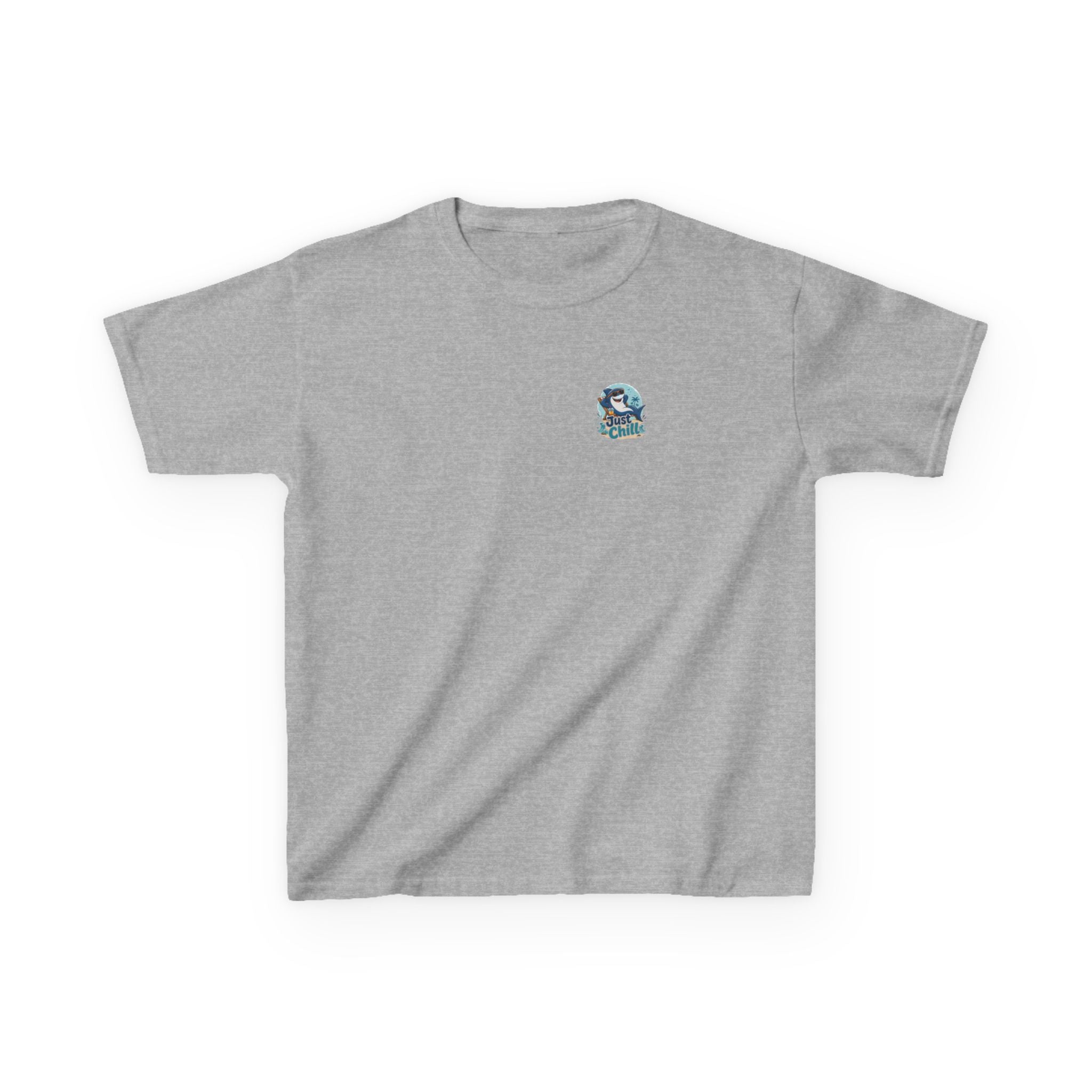 Kids Tee 'Just Chill' Surfing Shark Girls and Boys Graphic