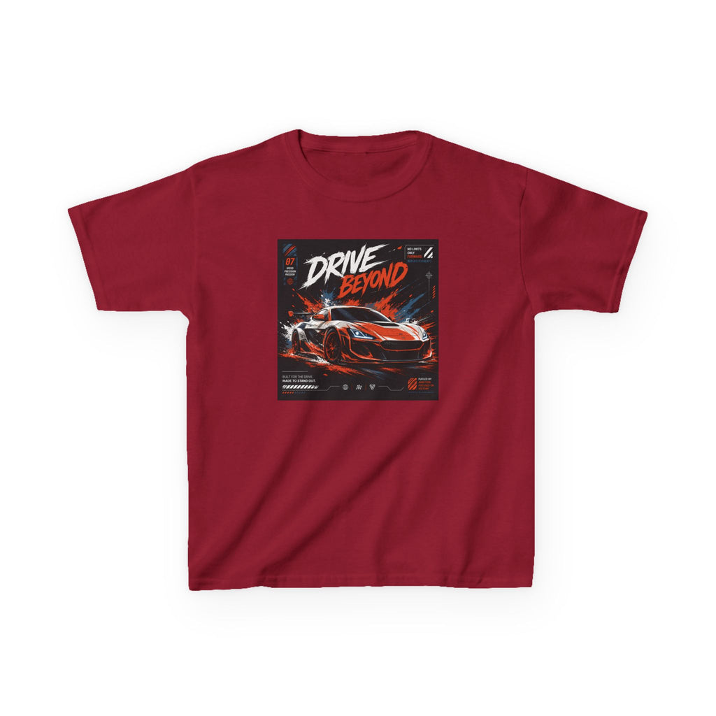 Boys 'Drive Beyond' Racing Car T‑Shirt — Retro Speed Graphic Tee