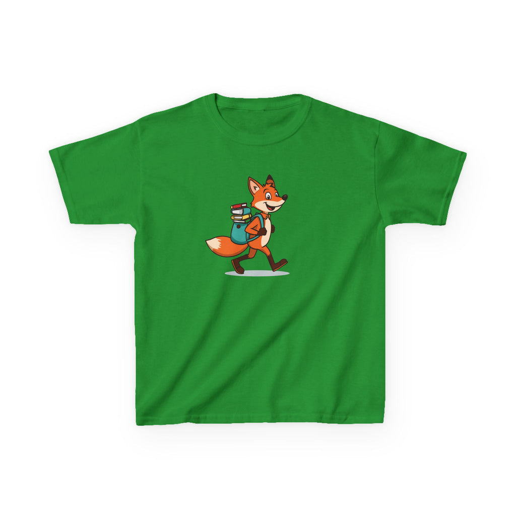 Fox With a Book Bag | Kids Reading Graphic T-Shirt