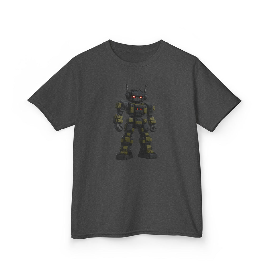 "Dark Steel Warrior" Graphic kids Gamer T-Shirt Design