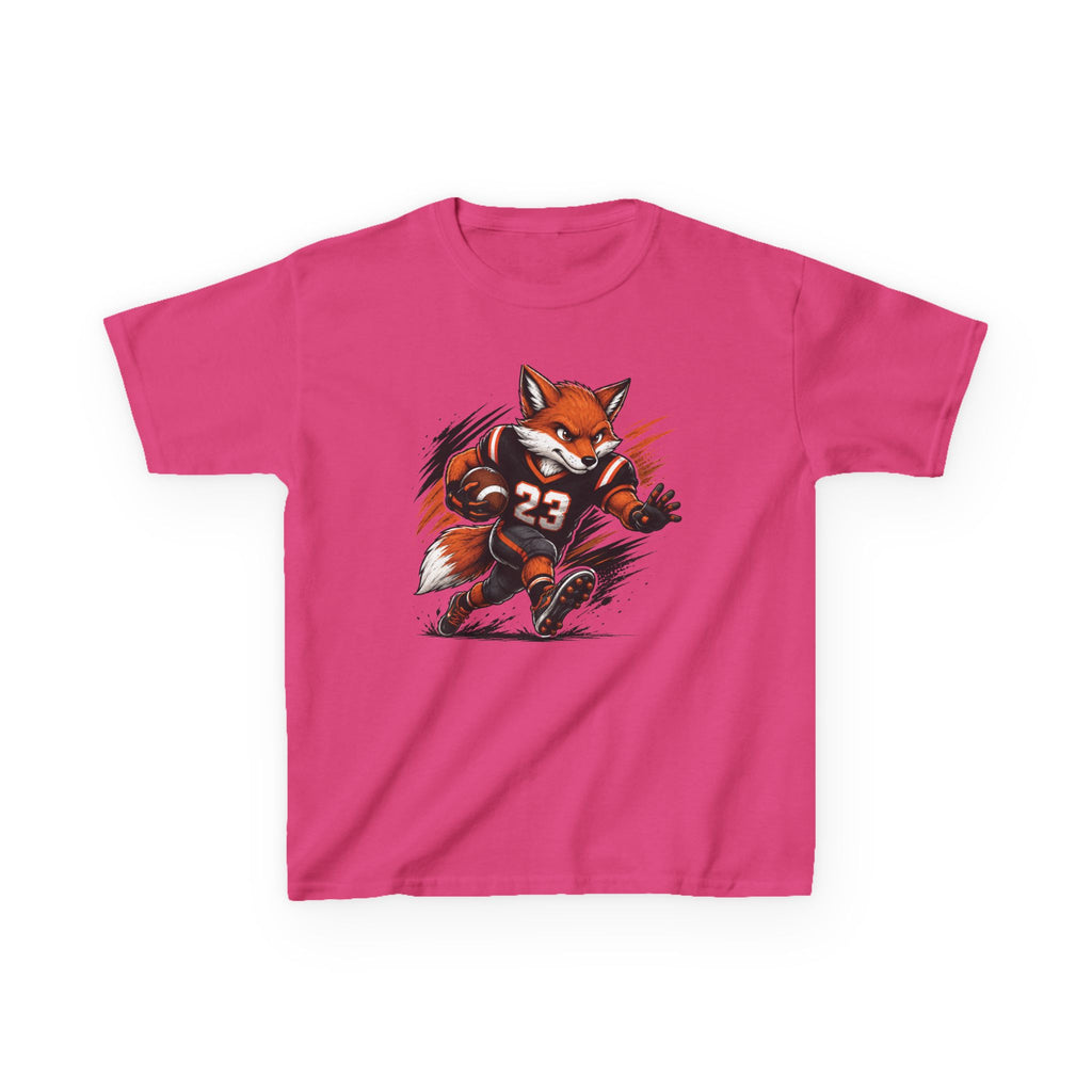 Football Fox T-Shirt | Cool Fox Football Player Graphic | Kids Football Tee | Youth Sports Animal Shirt | Football Lover Gift