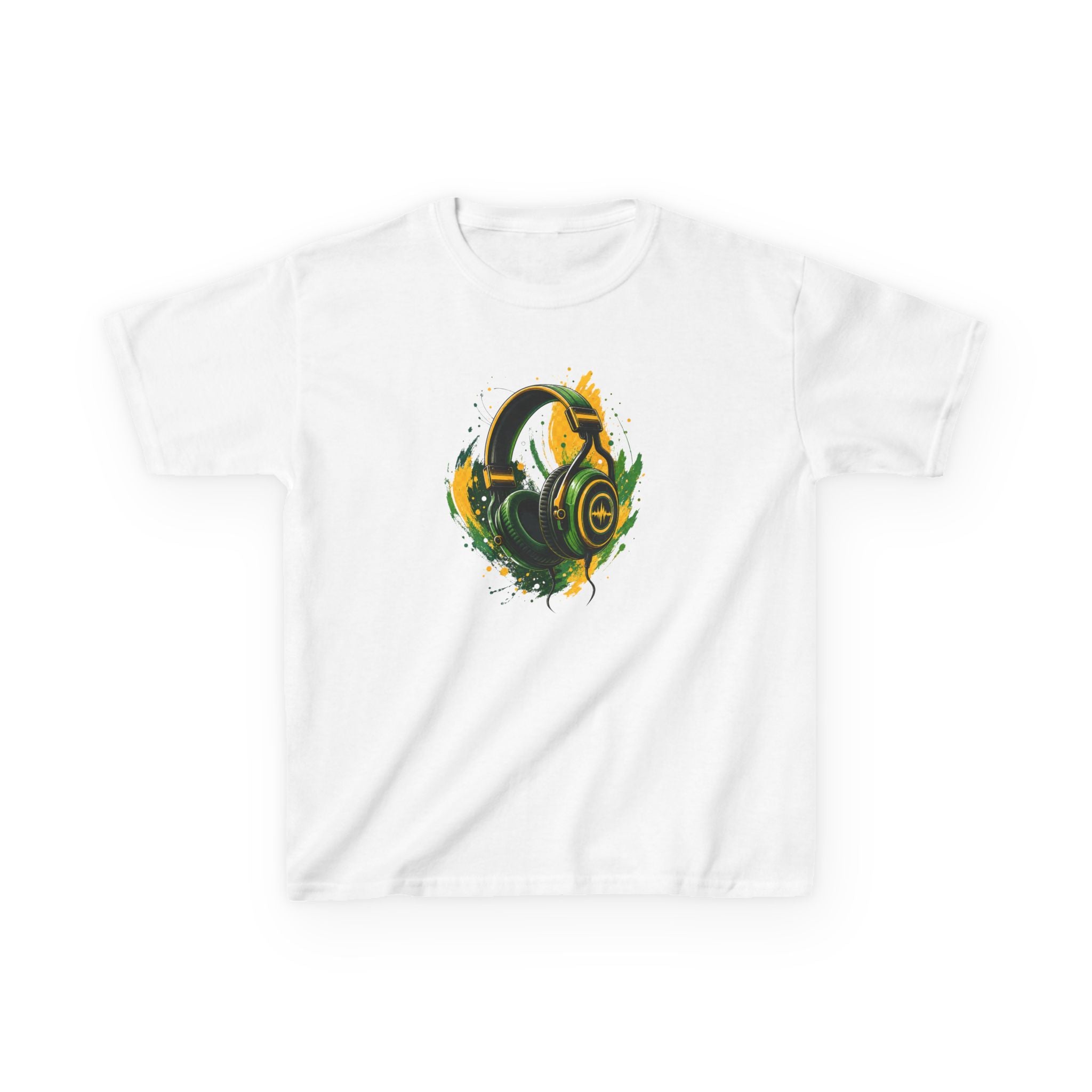 Gamer Colorful Gaming Headphones Graphic kids T-Shirt Design