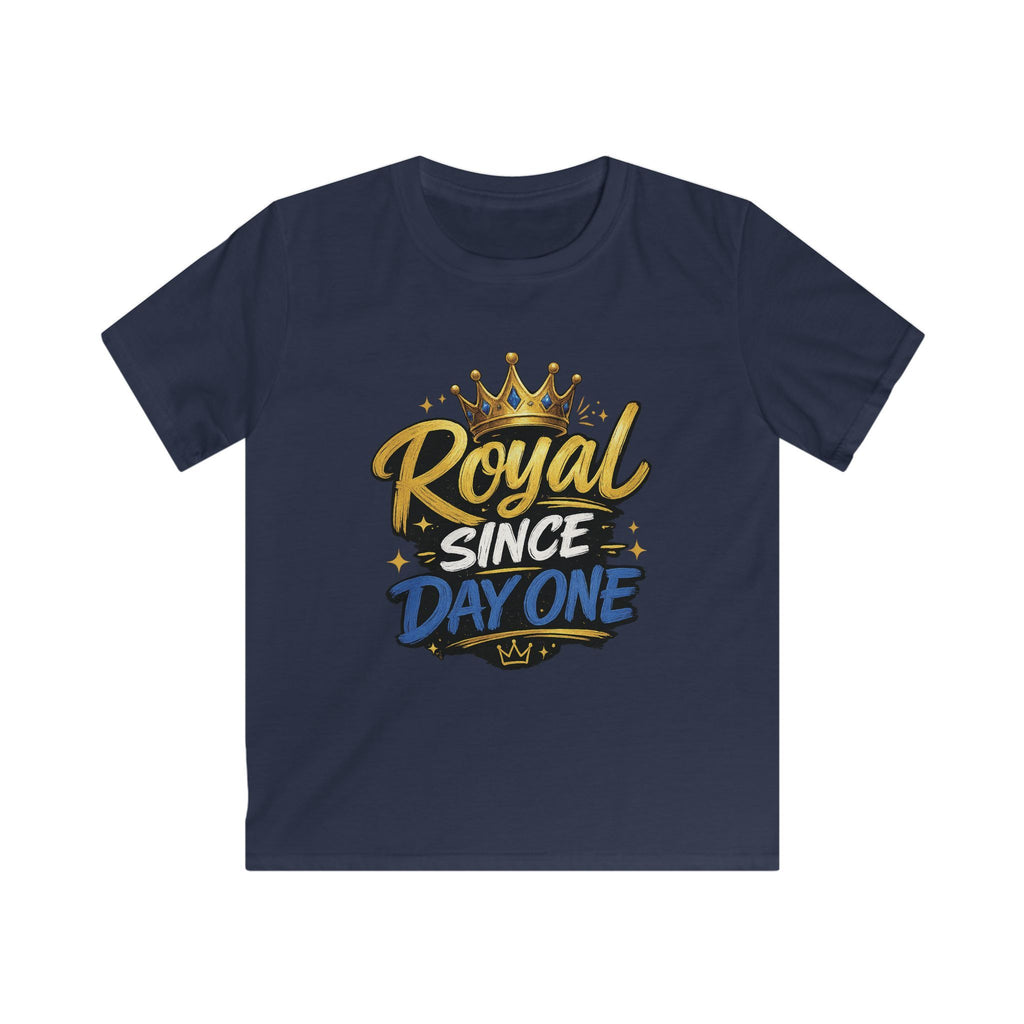 "Royal Since Day One" Crown Graphic Boys Shirt