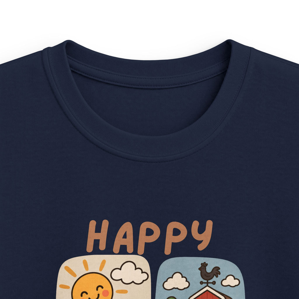 Boys T-Shirt "Happy Farm" Cute Barnyard Graphic Tee for Children