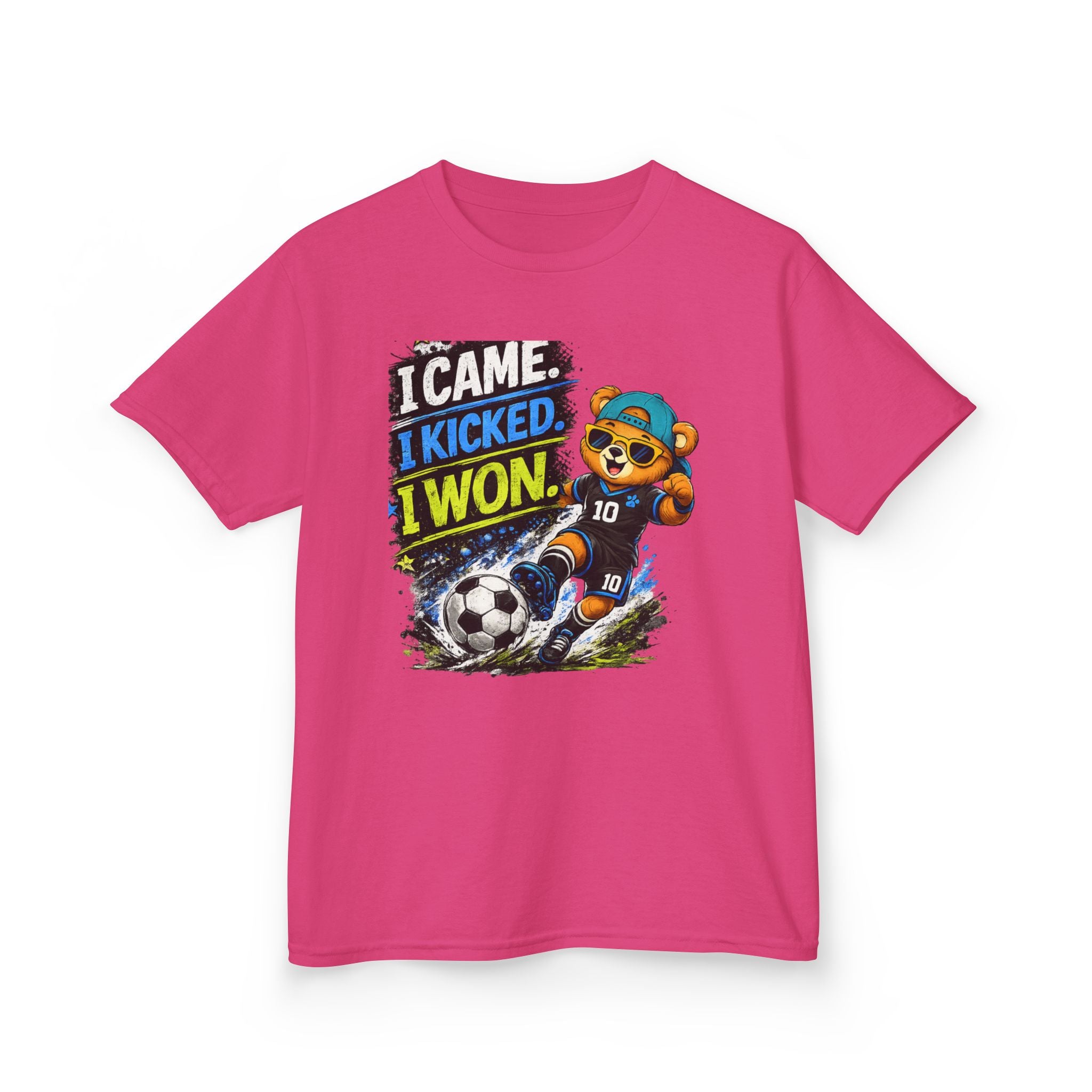 I Came. I Kicked. I Won. Soccer T-Shirt | Funny Soccer Player Graphic Tee | Youth Soccer Shirt | Goal Scorer Gift | Sports Quote Apparel