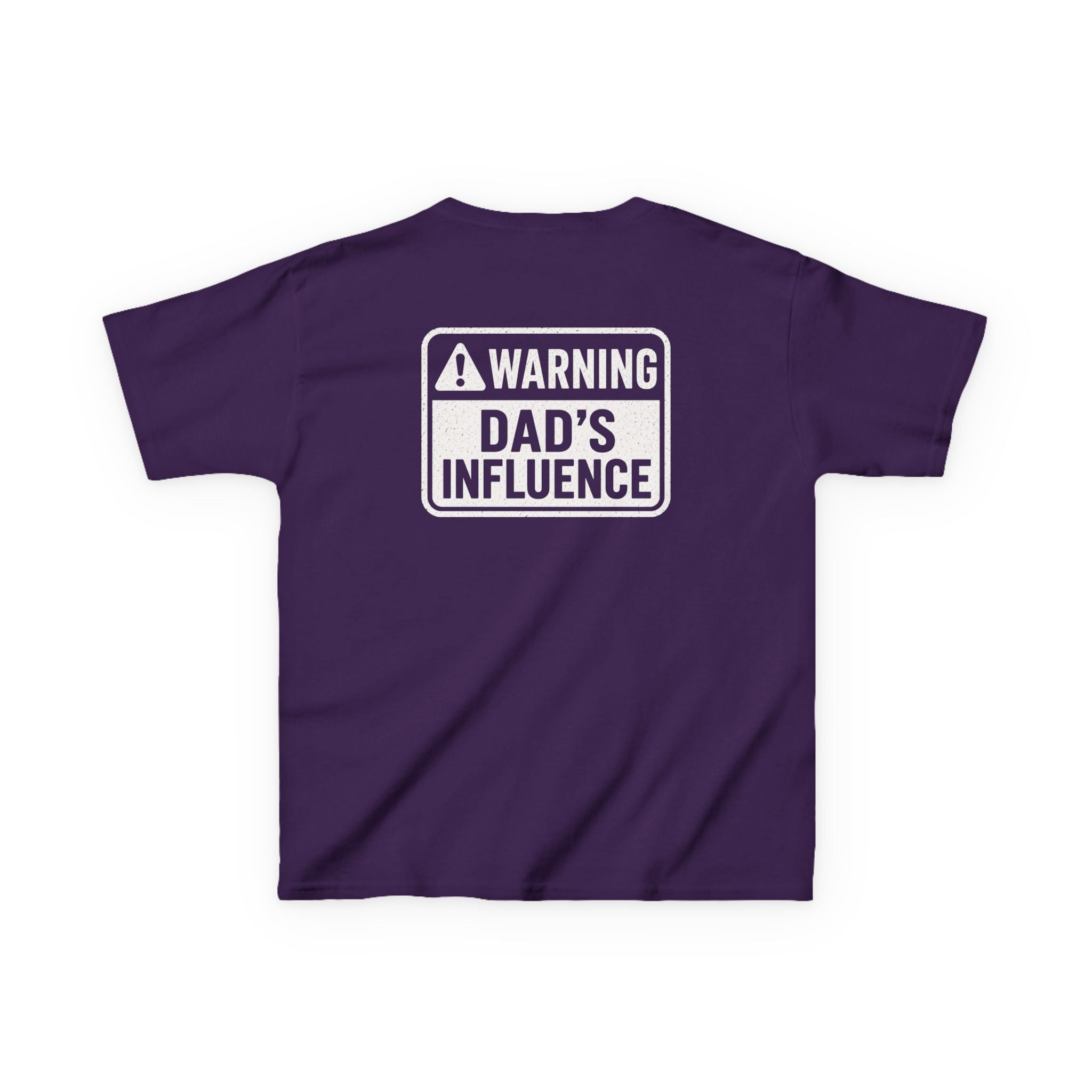 Warning "Dad Influence" Humor Graphic T-Shirt Design