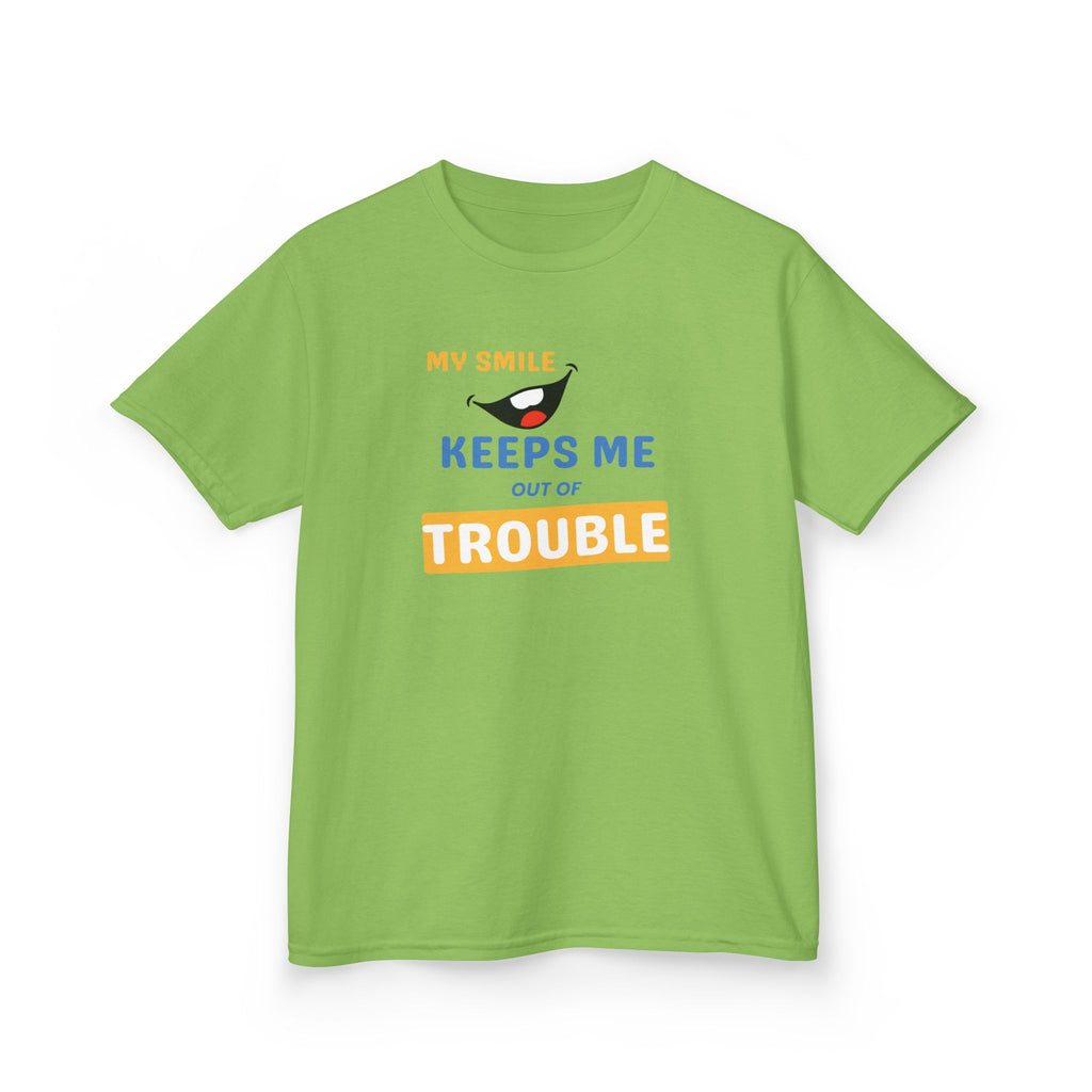 My Smile - Keeps me out of Trouble | Funny Kids Graphic T-Shirt