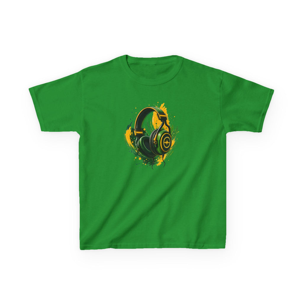 Gamer Colorful Gaming Headphones Graphic kids T-Shirt Design