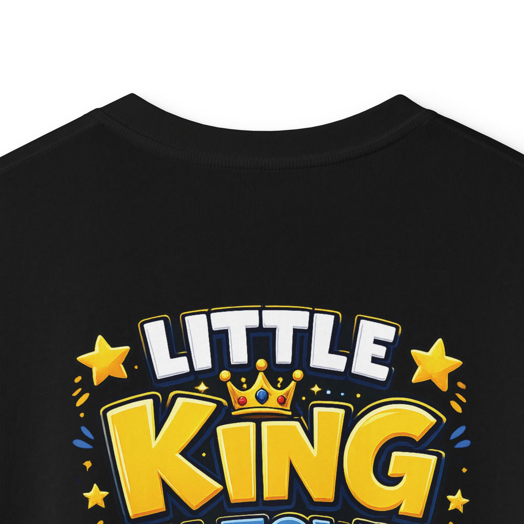 Kids Tee  "Little King in Town" Cute Lion Graphic Shirt for Boys