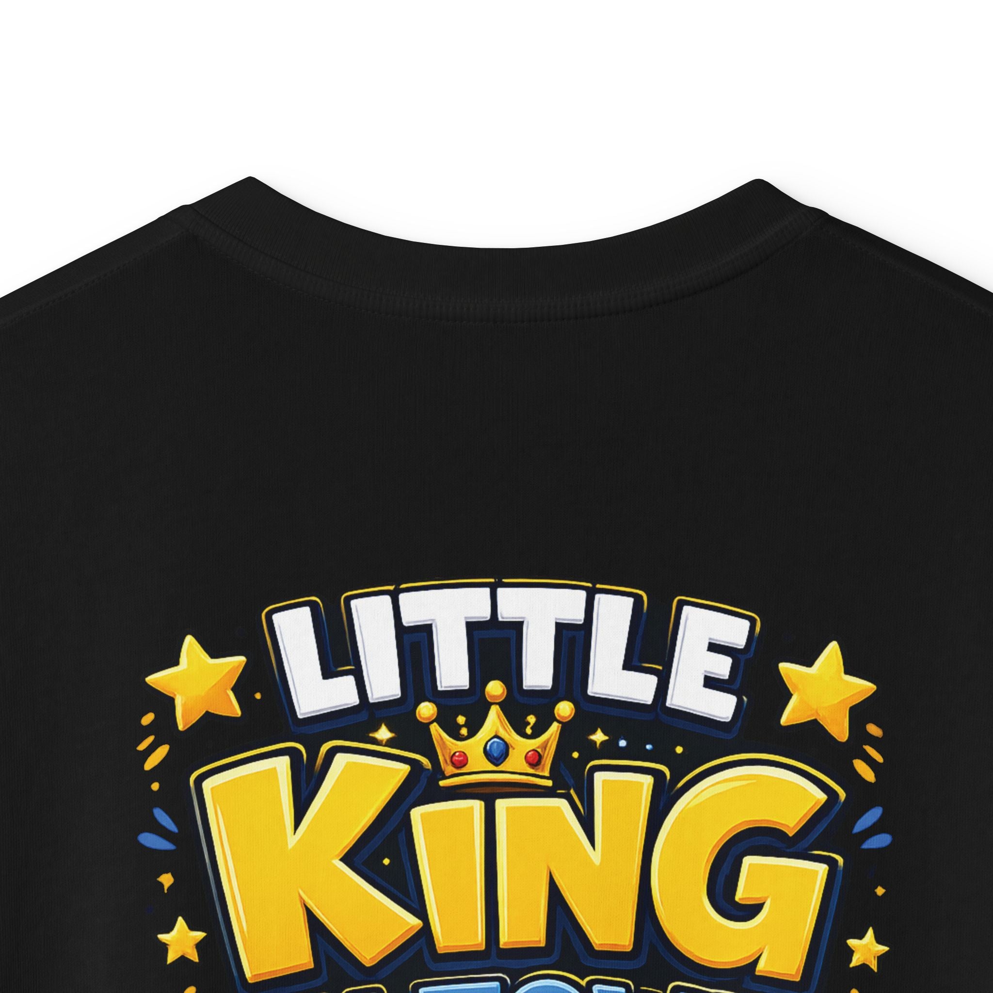 Kids Tee  "Little King in Town" Cute Lion Graphic Shirt for Boys