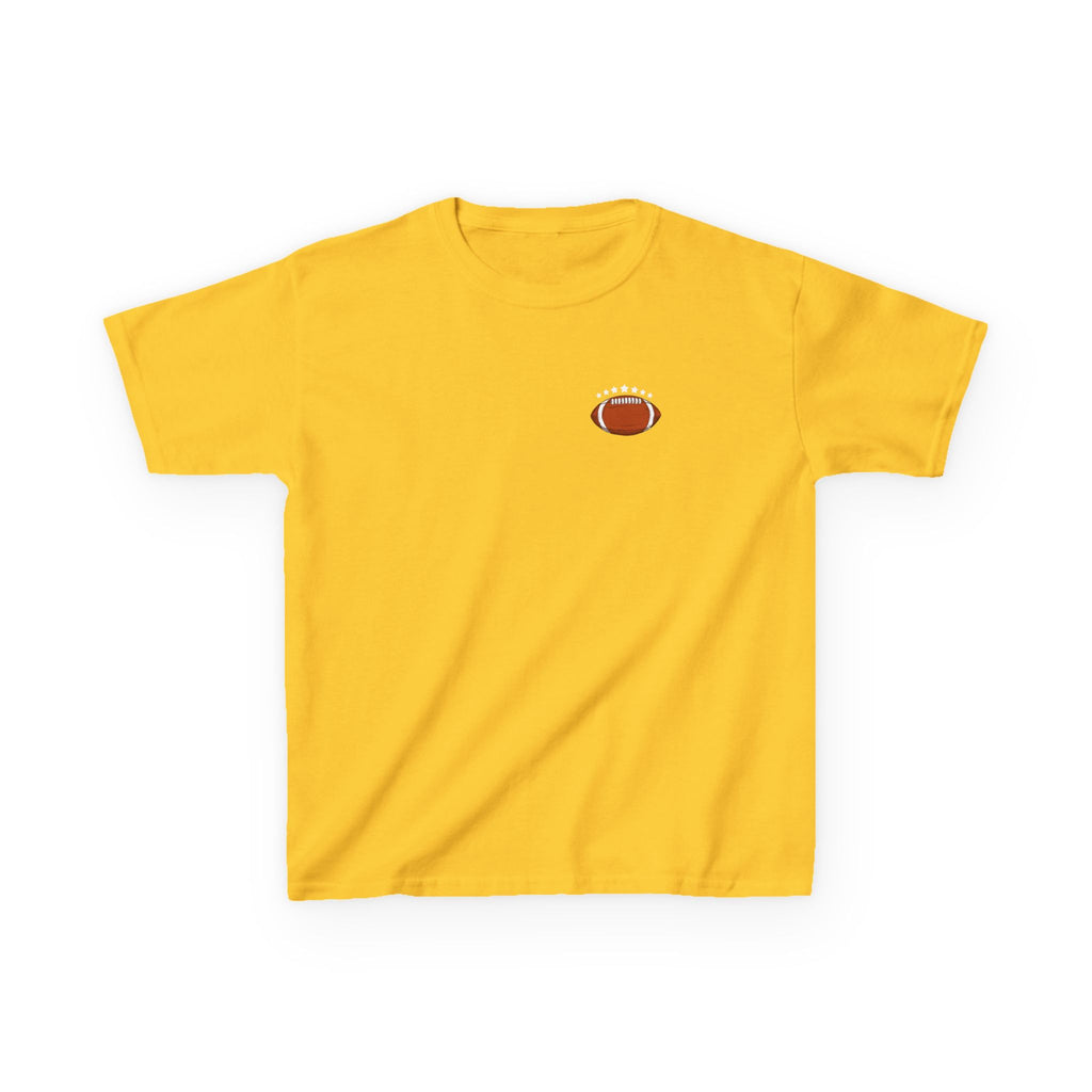 Football Playtime – Just Kickin' It | Funny Football Cartoon Mascot sports Graphic Tee
