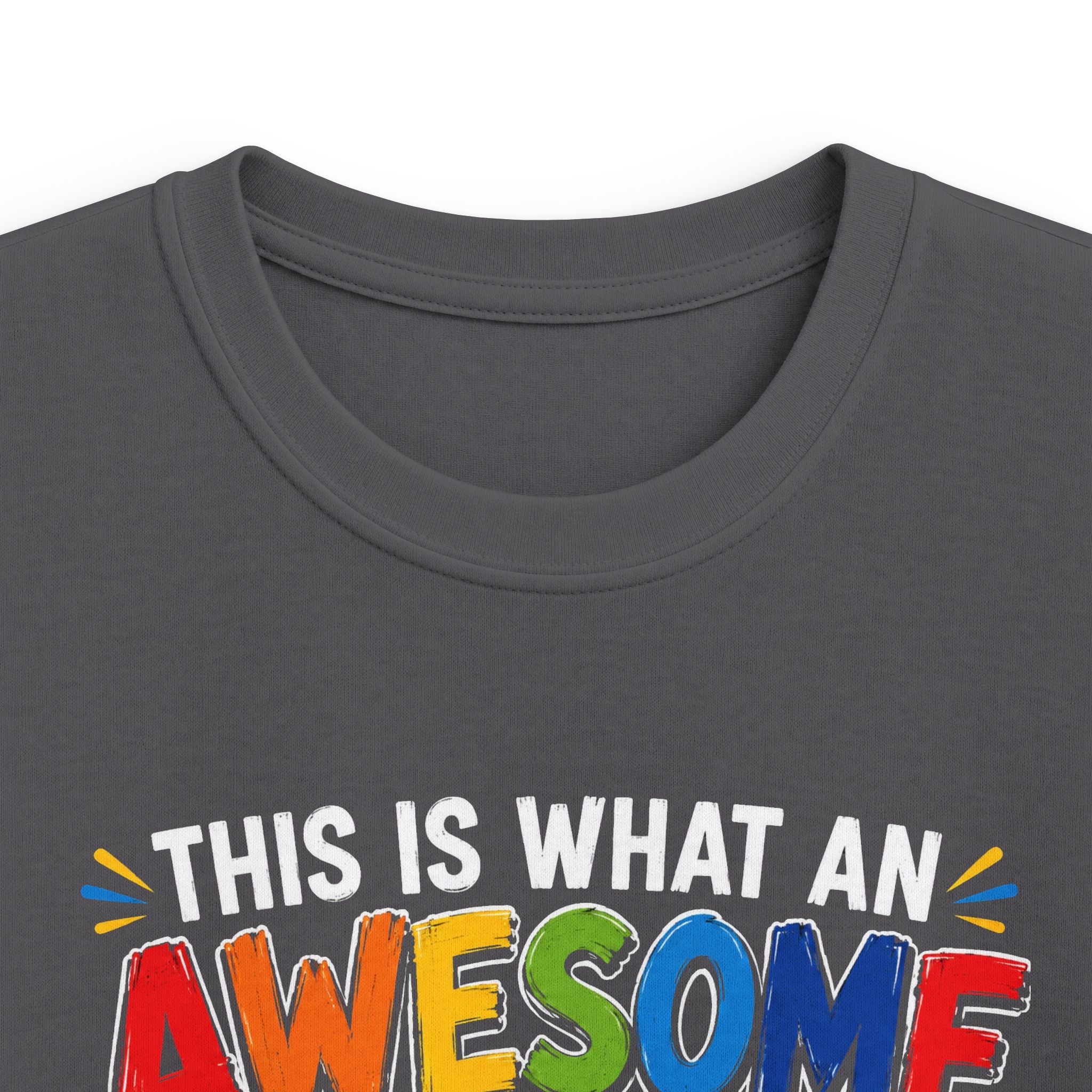 "This Is What An Awesome 4 Year Old Looks Like" Kids Birthday T-Shirt