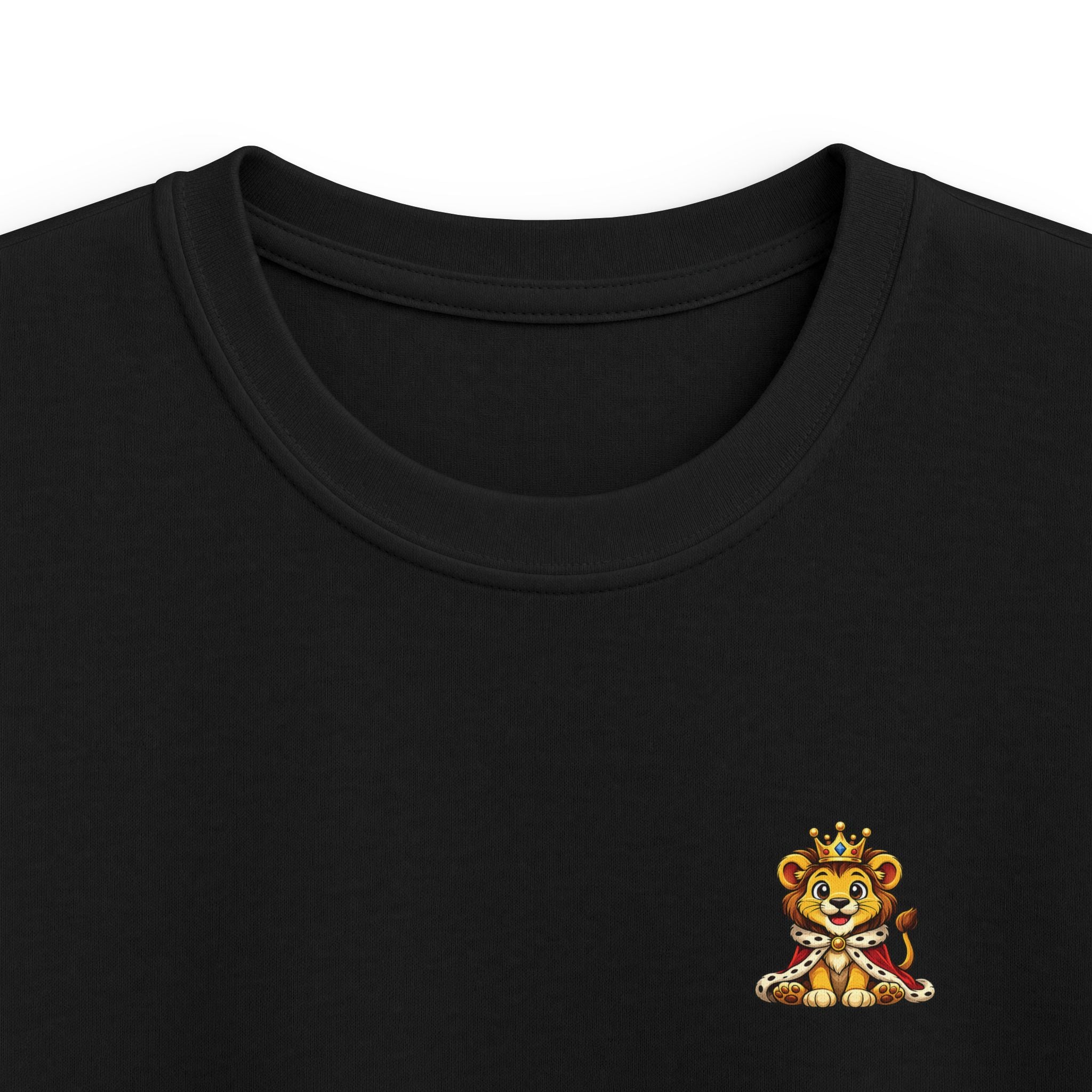 Kids Tee  "Little King in Town" Cute Lion Graphic Shirt for Boys