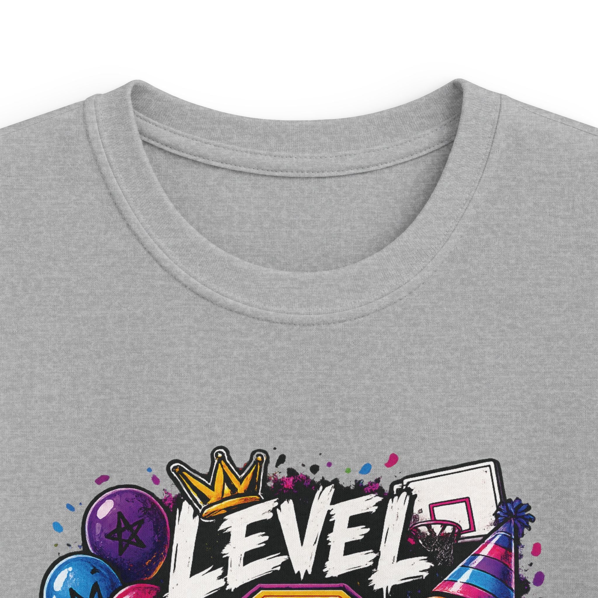 Kids "Level 9 Unlocked" Birthday T‑Shirt Basketball & Party Gamer Tee