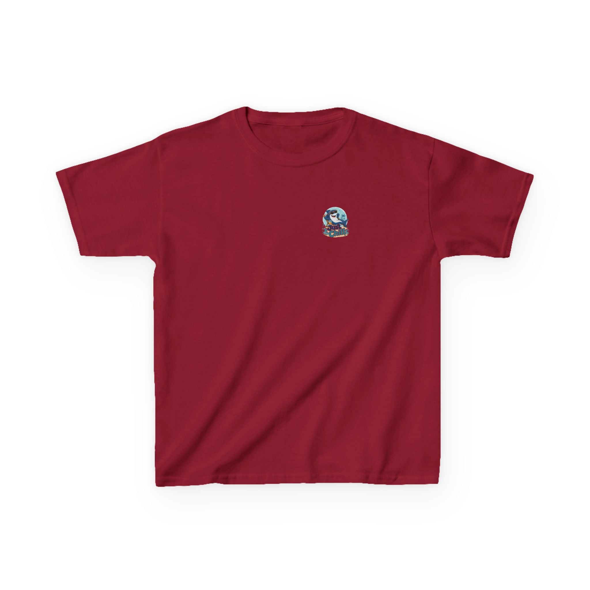Kids Tee 'Just Chill' Surfing Shark Girls and Boys Graphic
