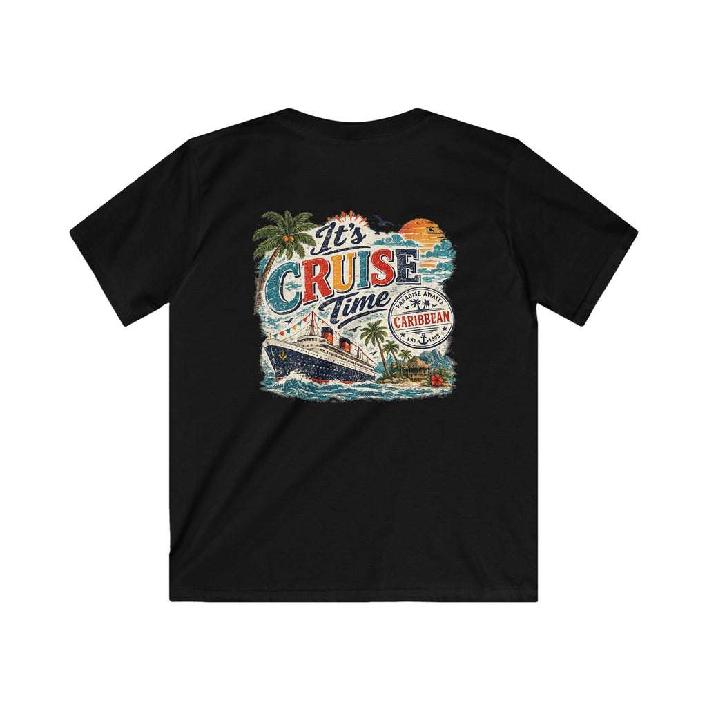Kids Cruise T‑Shirt  "It’s Cruise Time" Tropical Vacation Tee