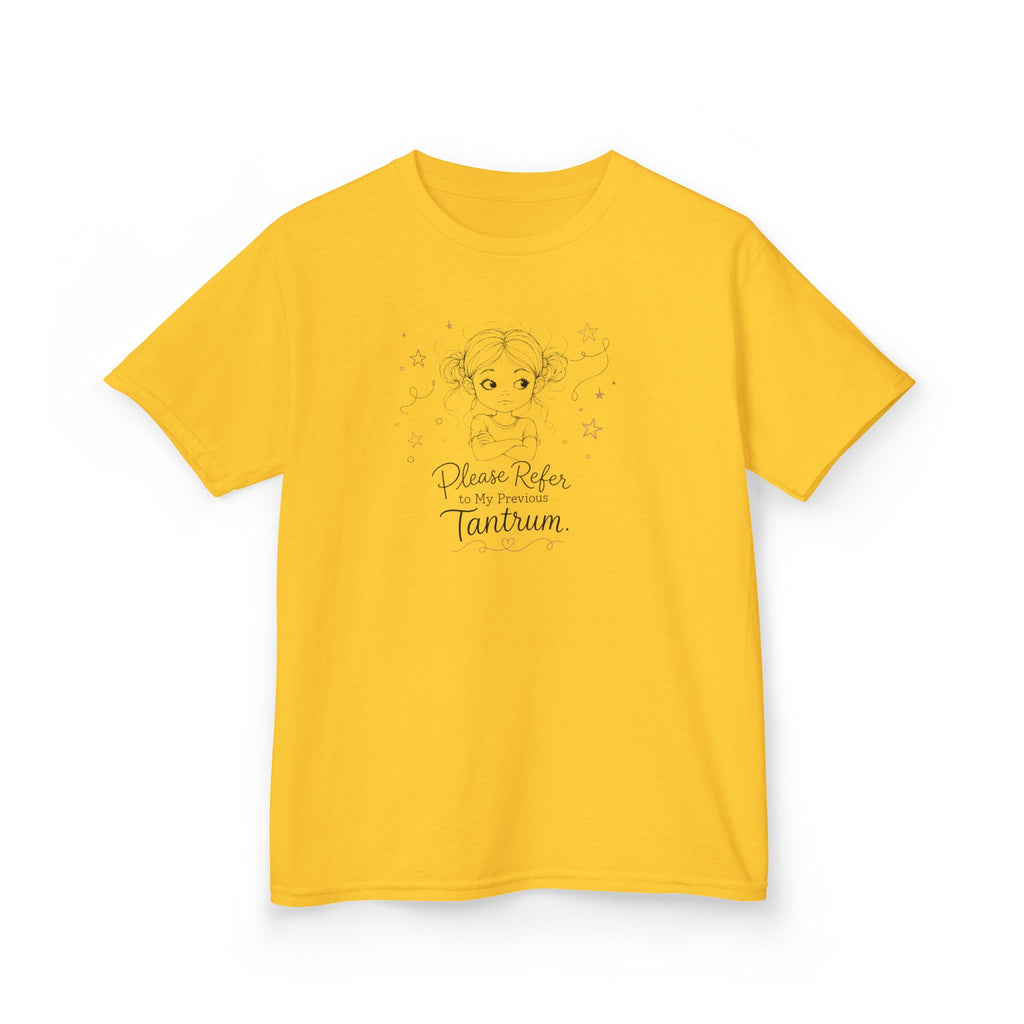 Kids T-Shirt — "Please Refer to My Previous Tantrum"