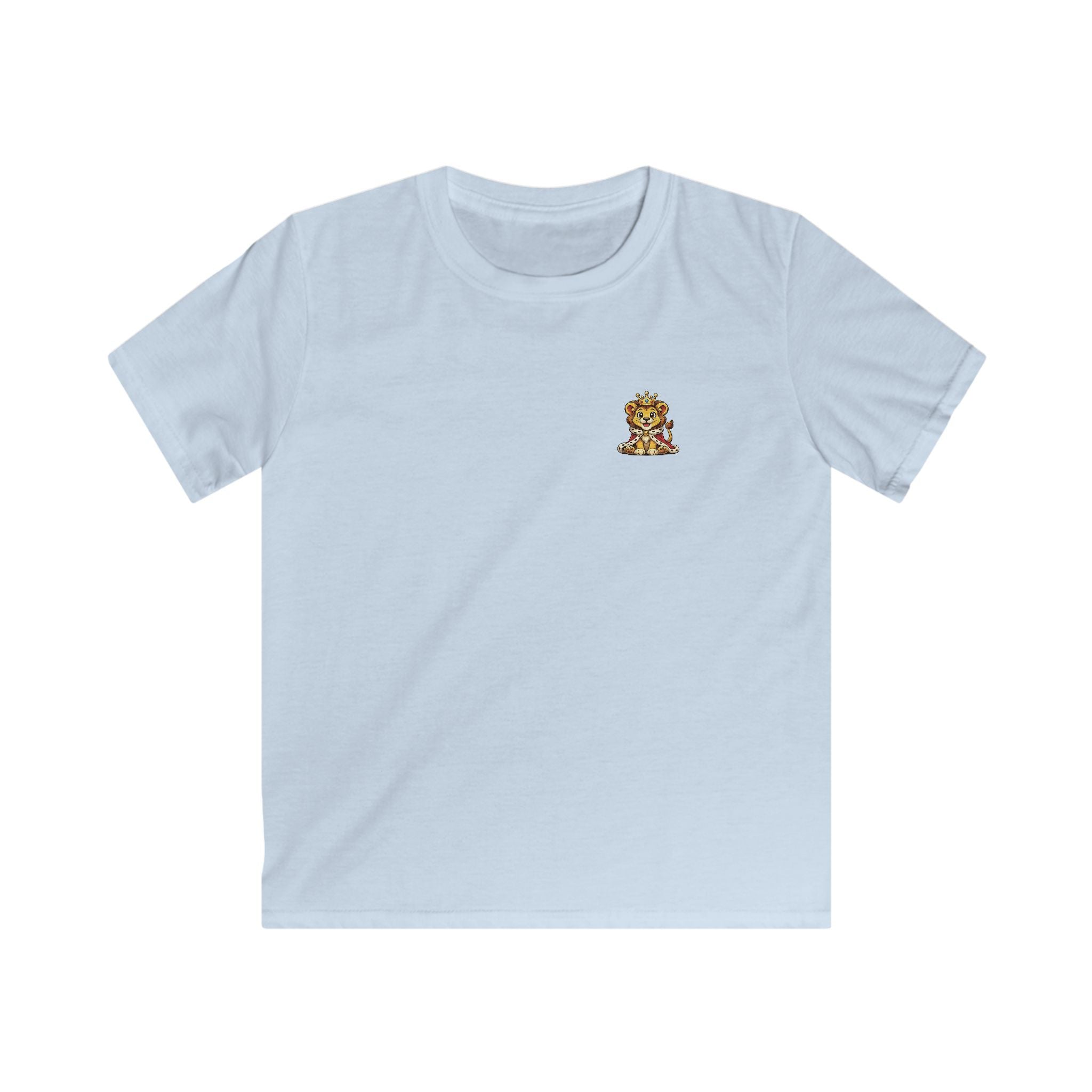 Kids Tee  "Little King in Town" Cute Lion Graphic Shirt for Boys