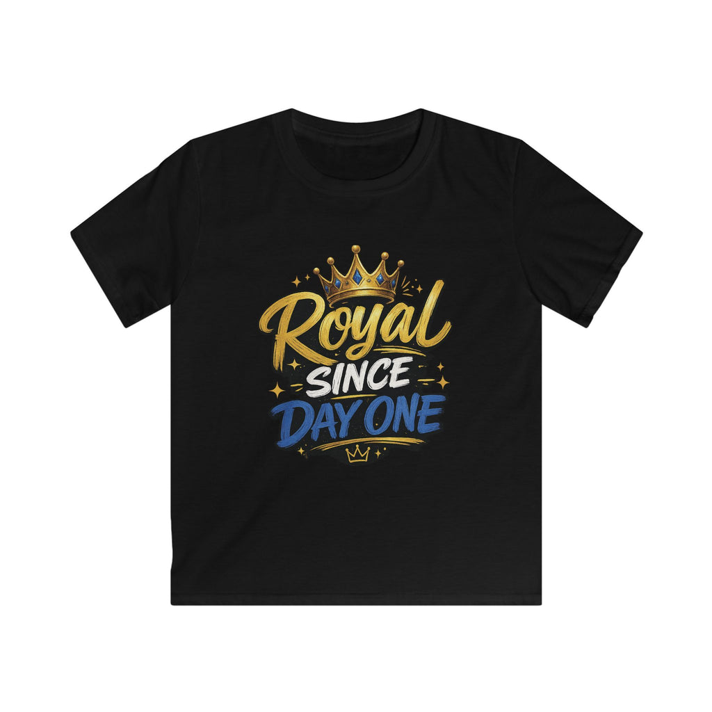 "Royal Since Day One" Crown Graphic Boys Shirt