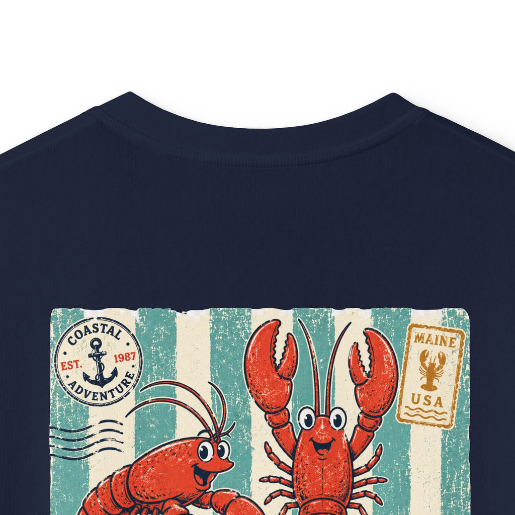 "Dockside Market" Kids Tee Retro Lobster Beach Graphic T-Shirt