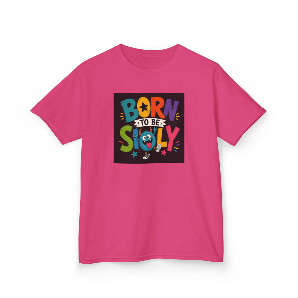 "Born to Be Silly" Kids Funny T‑Shirt Colorful Playful Graphic Tee for Children
