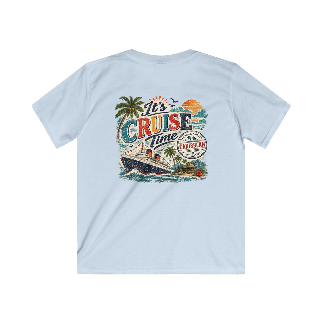 Kids Cruise T‑Shirt  "It’s Cruise Time" Tropical Vacation Tee