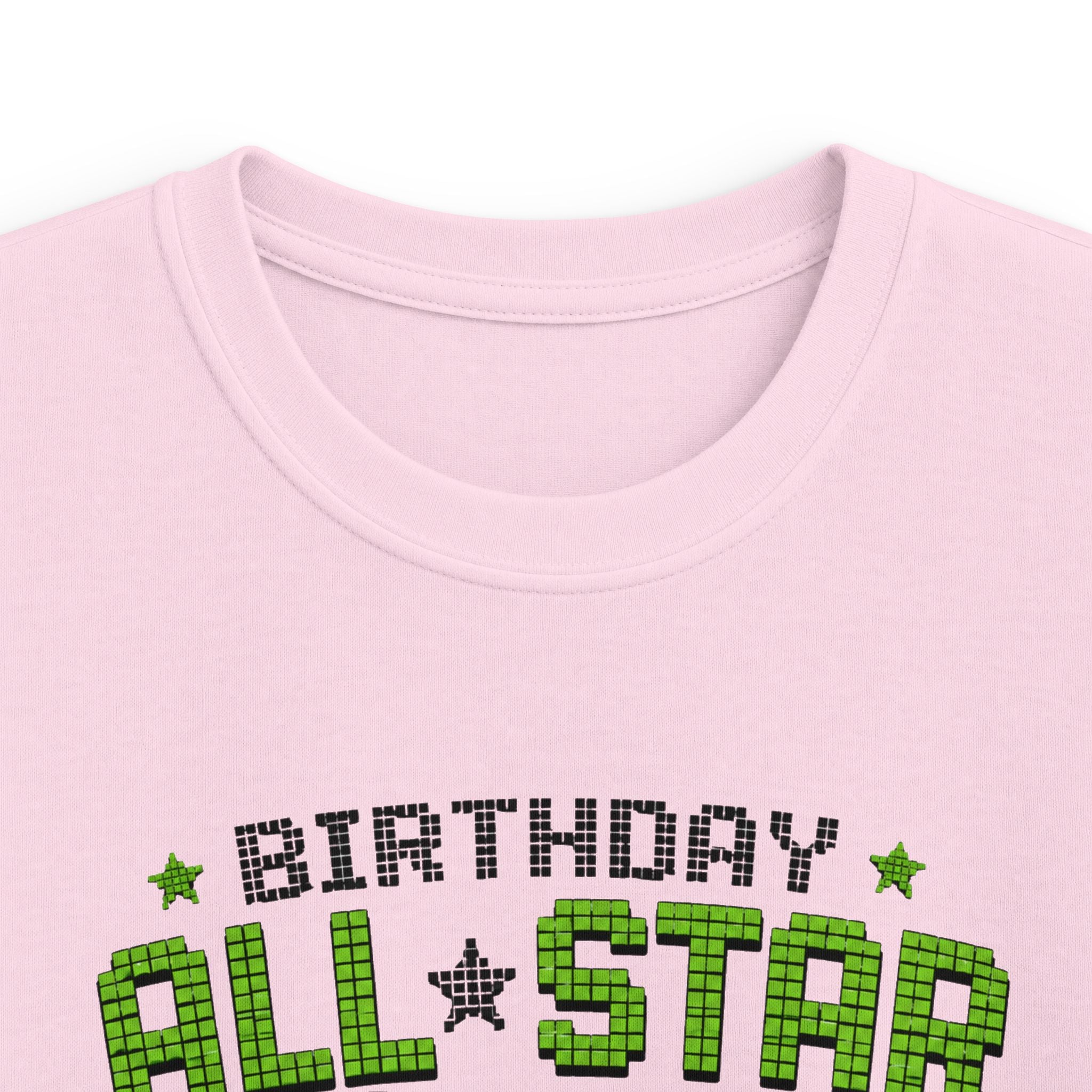 Kids T‑Shirt "Birthday All Star: Level Unlocked" Video Game Controller Tee