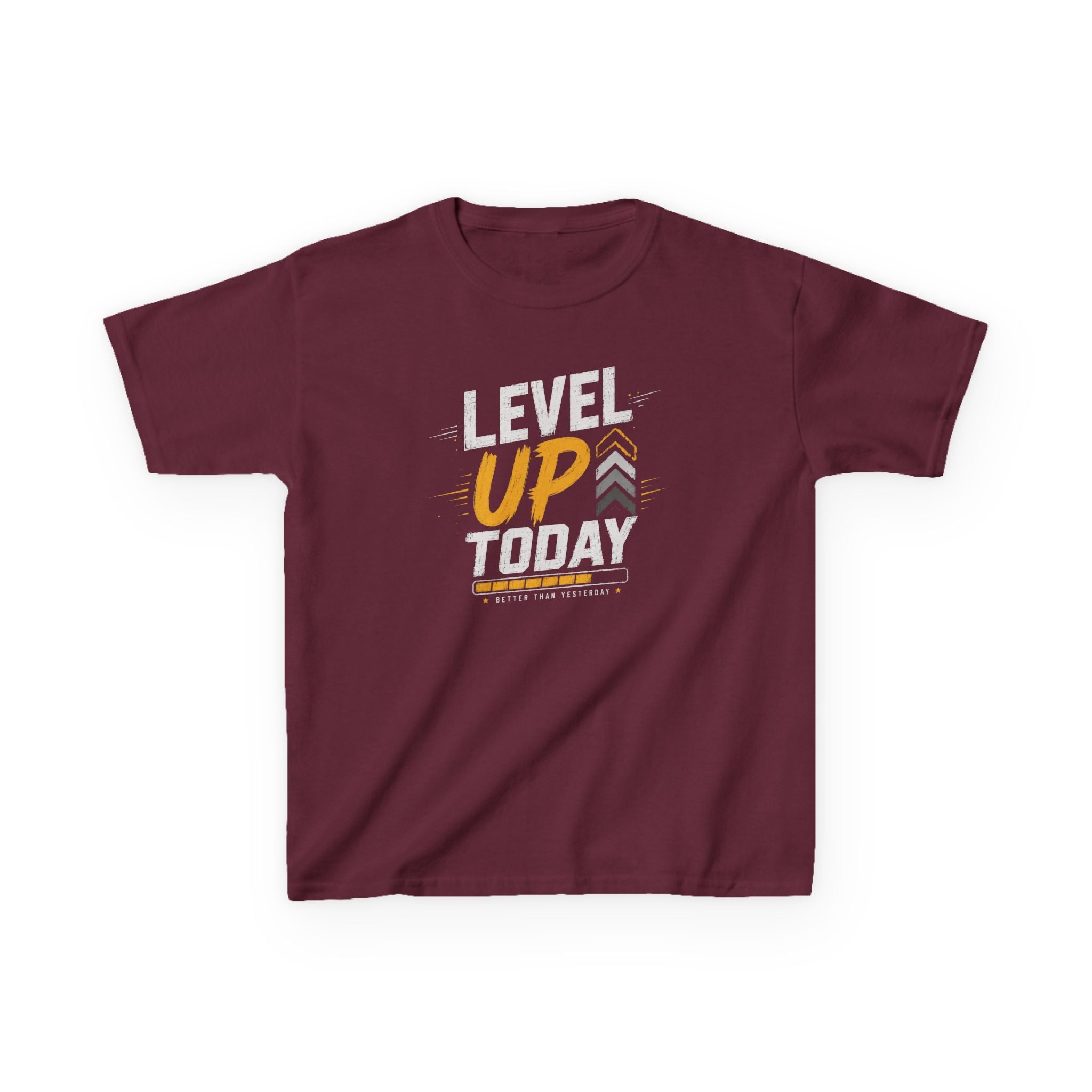 Kids "Level Up Today" Boys and Girls Graphic Tee Birthday Gamer Shirt