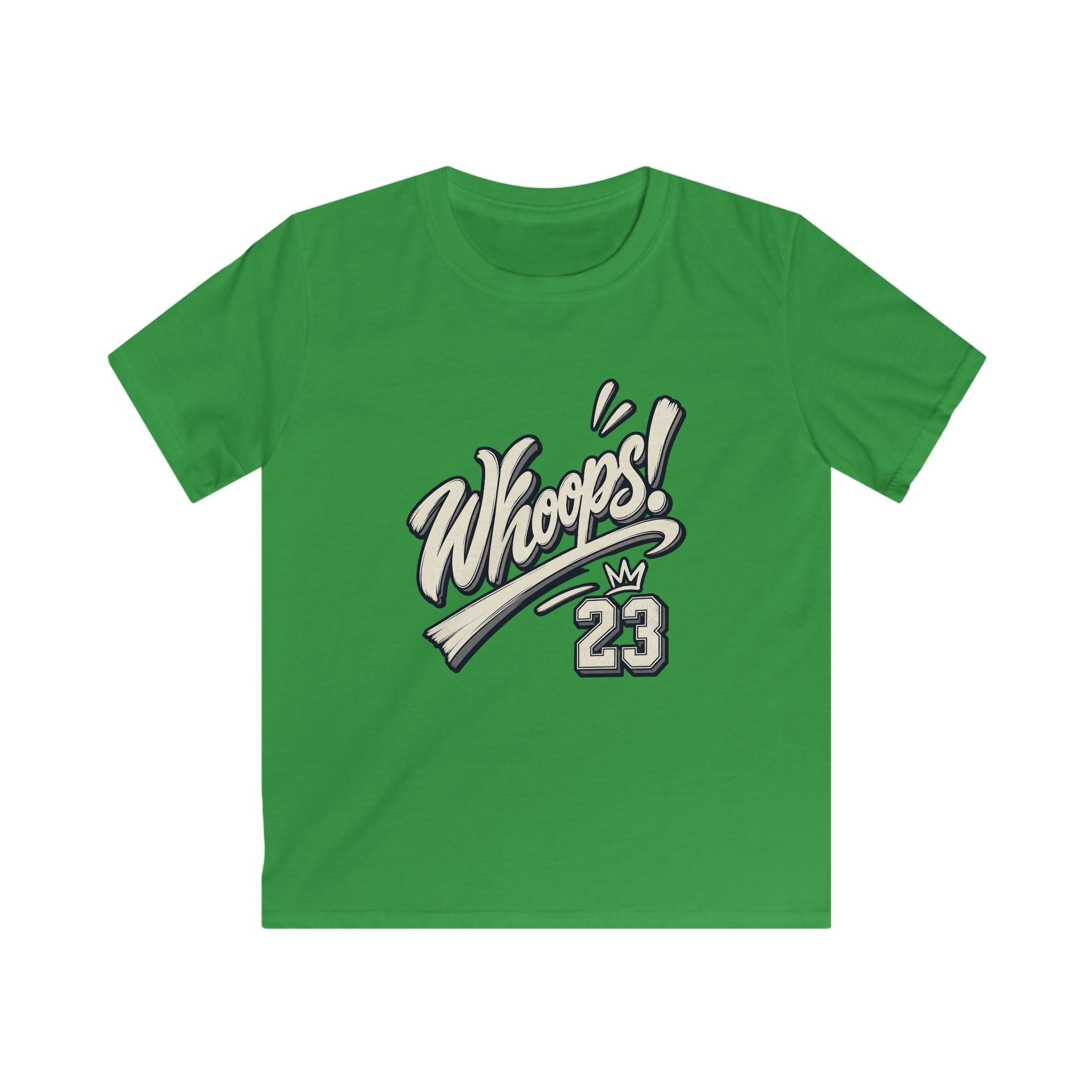 Whoops! Kids Sports Tee Vintage Baseball Bat Design (Number 23)