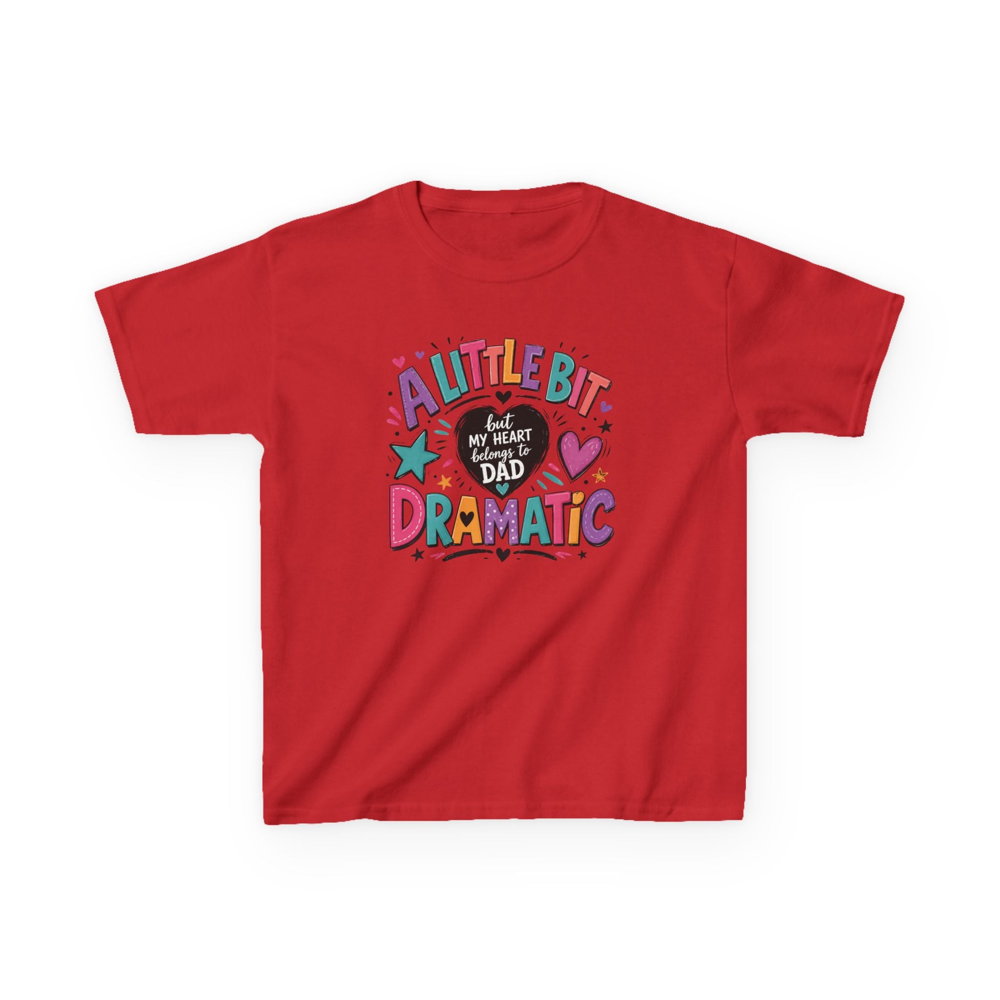 "A Little Dramatic" Girls Graphic Family T-Shirt Design