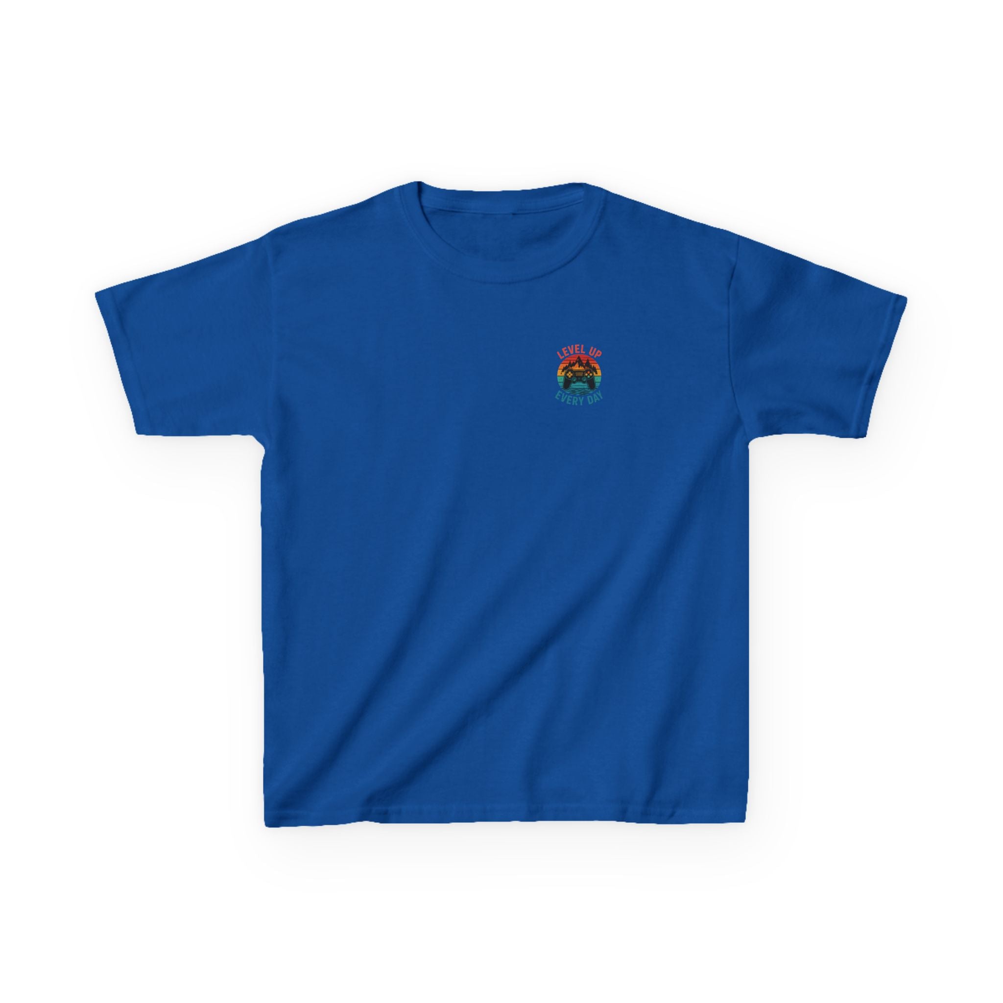 Kids Tee "Level Up Every Day" Retro Gamer Graphic