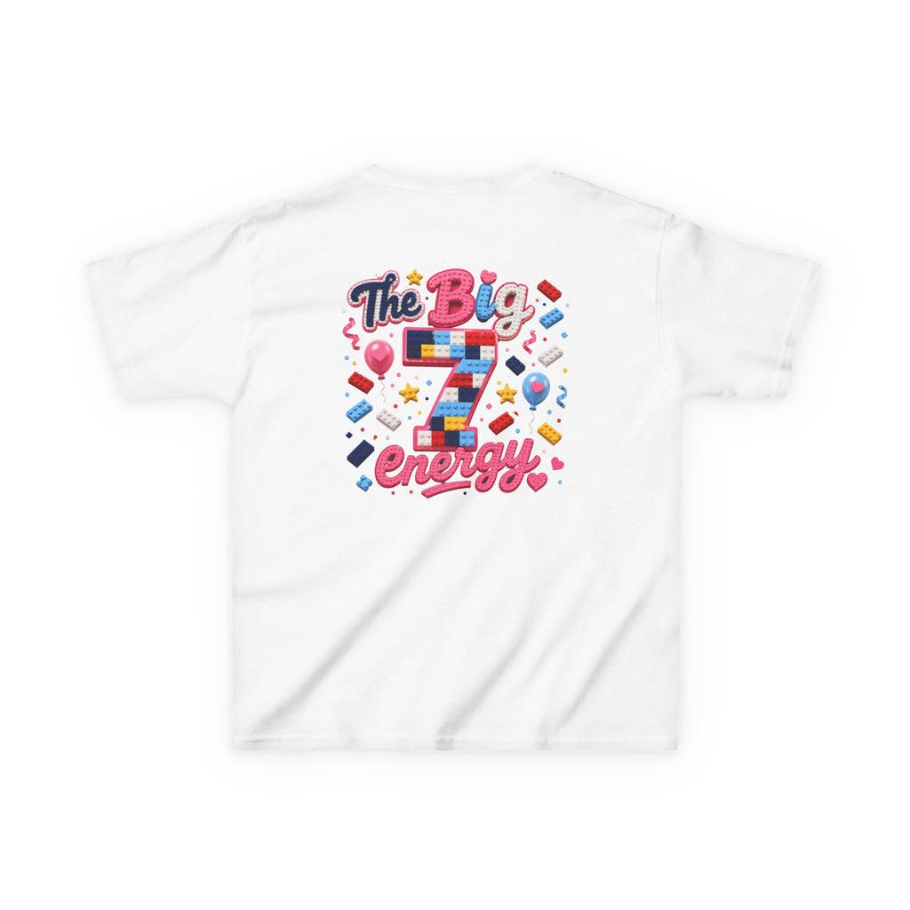 "The Big Energy 7" Graphic kids Birthday T-Shirt Design