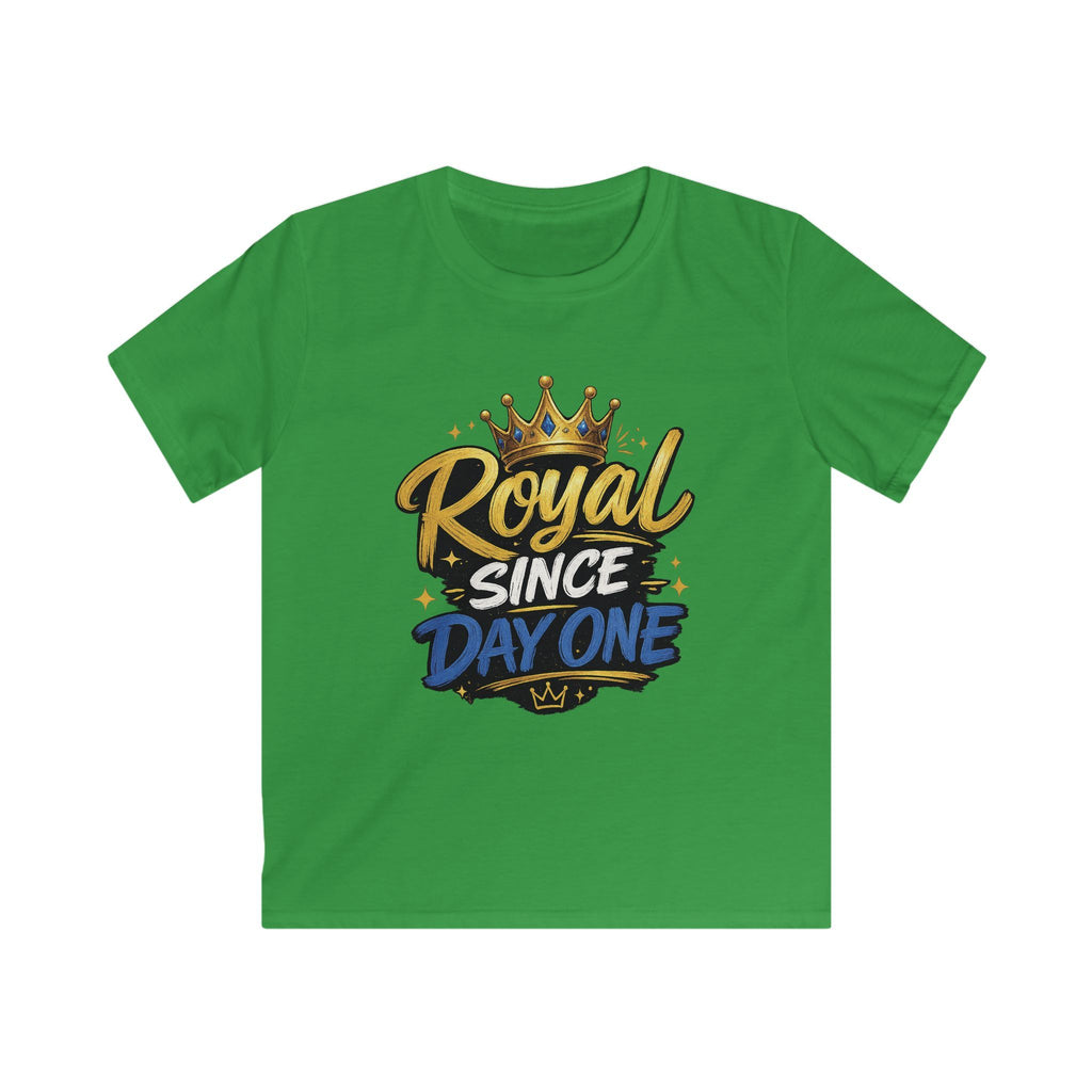 "Royal Since Day One" Crown Graphic Boys Shirt