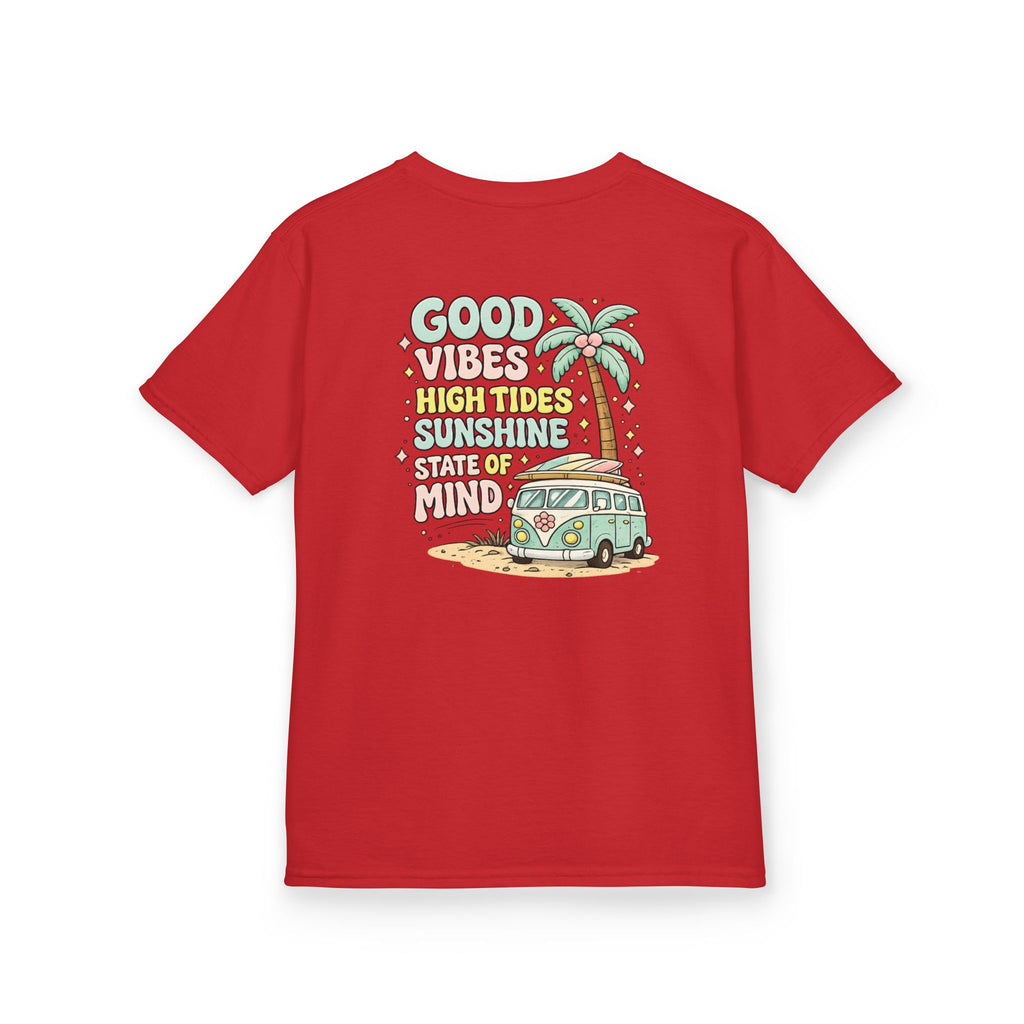 Kids T-Shirt — "Good Vibes-High Tides"