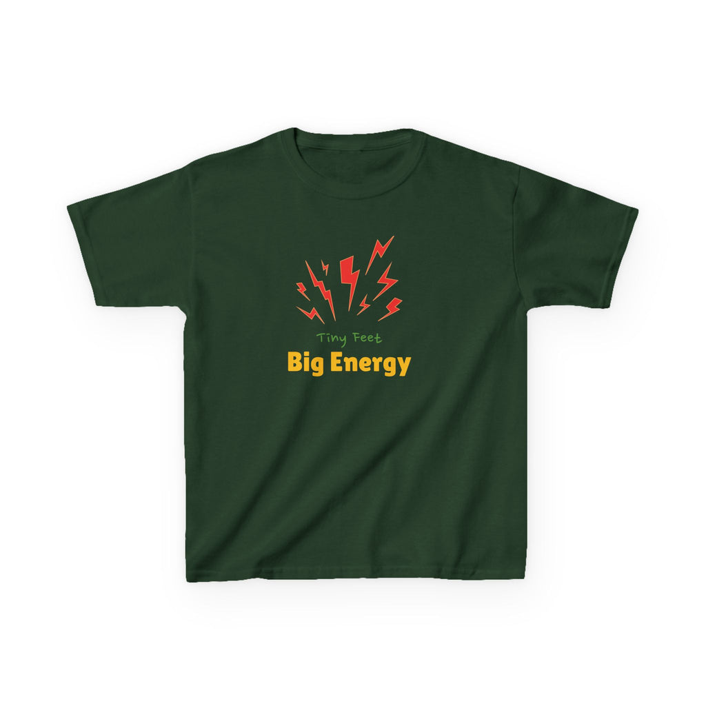 Tiny Feet - Big Energy | Funny Kids Graphic T-Shirt