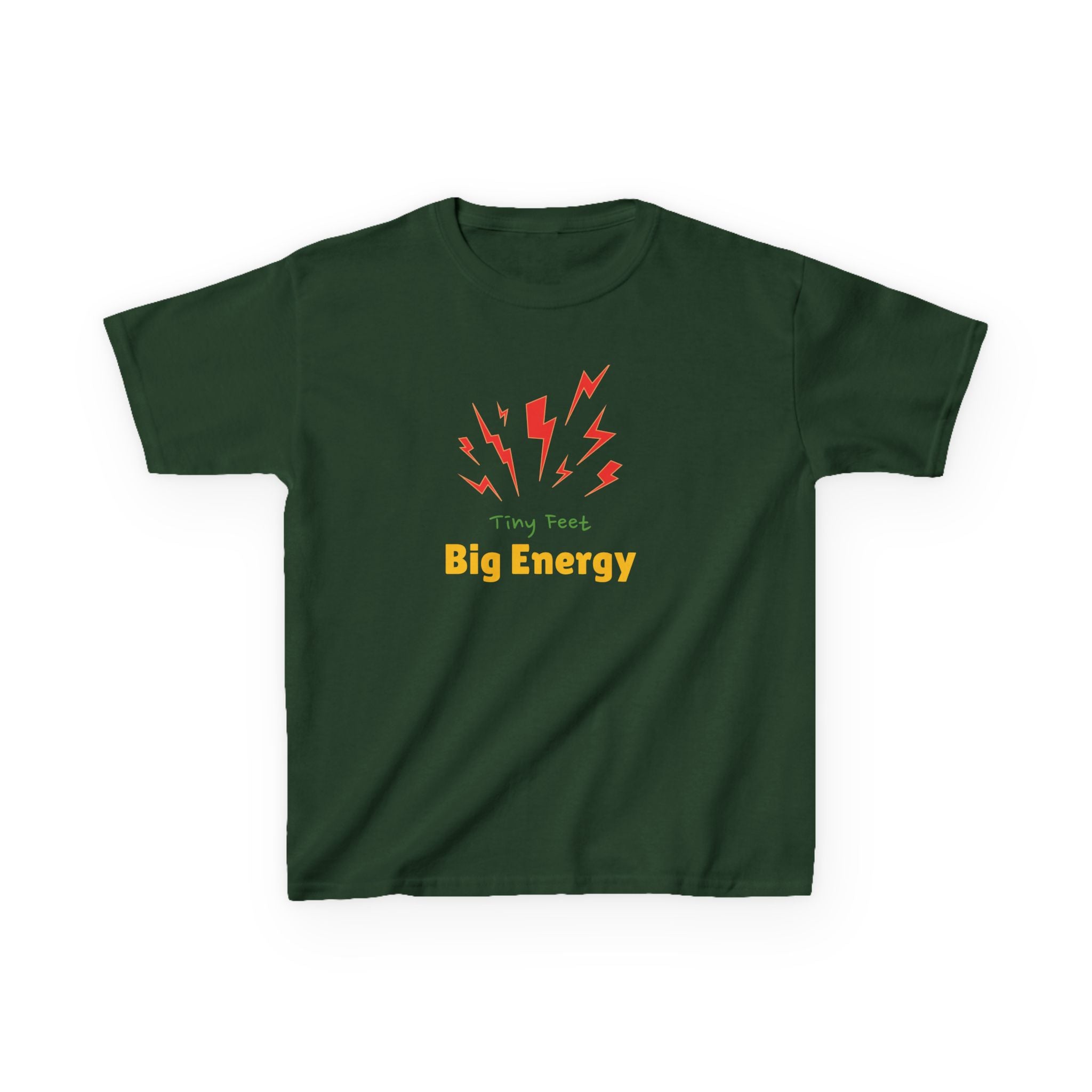 Tiny Feet - Big Energy | Funny Kids Graphic T-Shirt
