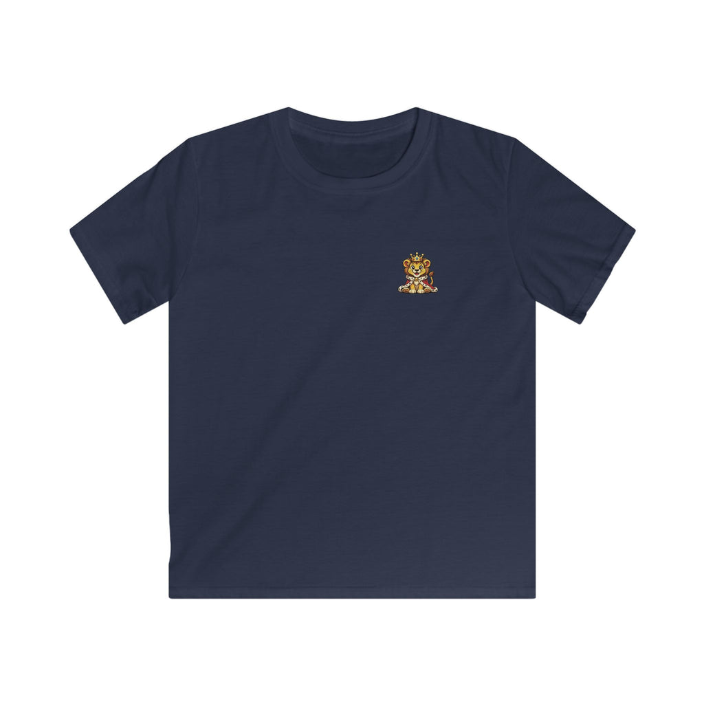 Kids Tee  "Little King in Town" Cute Lion Graphic Shirt for Boys