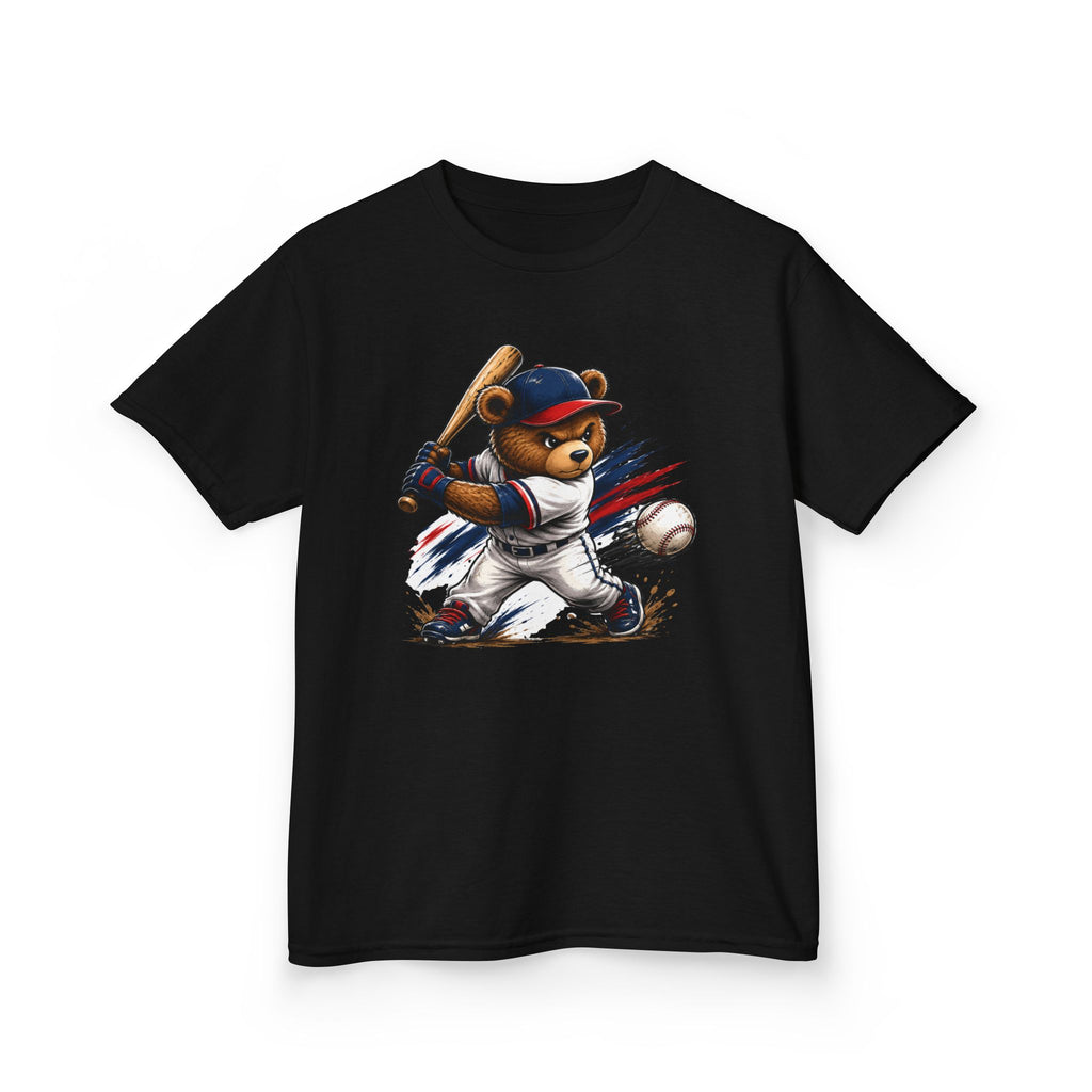 Baseball Bear T-Shirt | Cute Baseball Player Bear Graphic | Kids Baseball Tee | Little Slugger Sports Shirt | Baseball Lover Gift