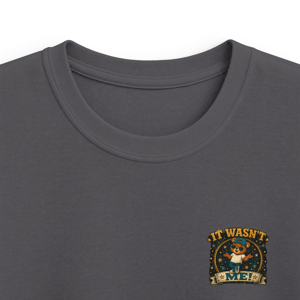 Kids Tee  'It Wasn't Me!' Dancing Bear Graphic Shirt | Funny Kids Gift
