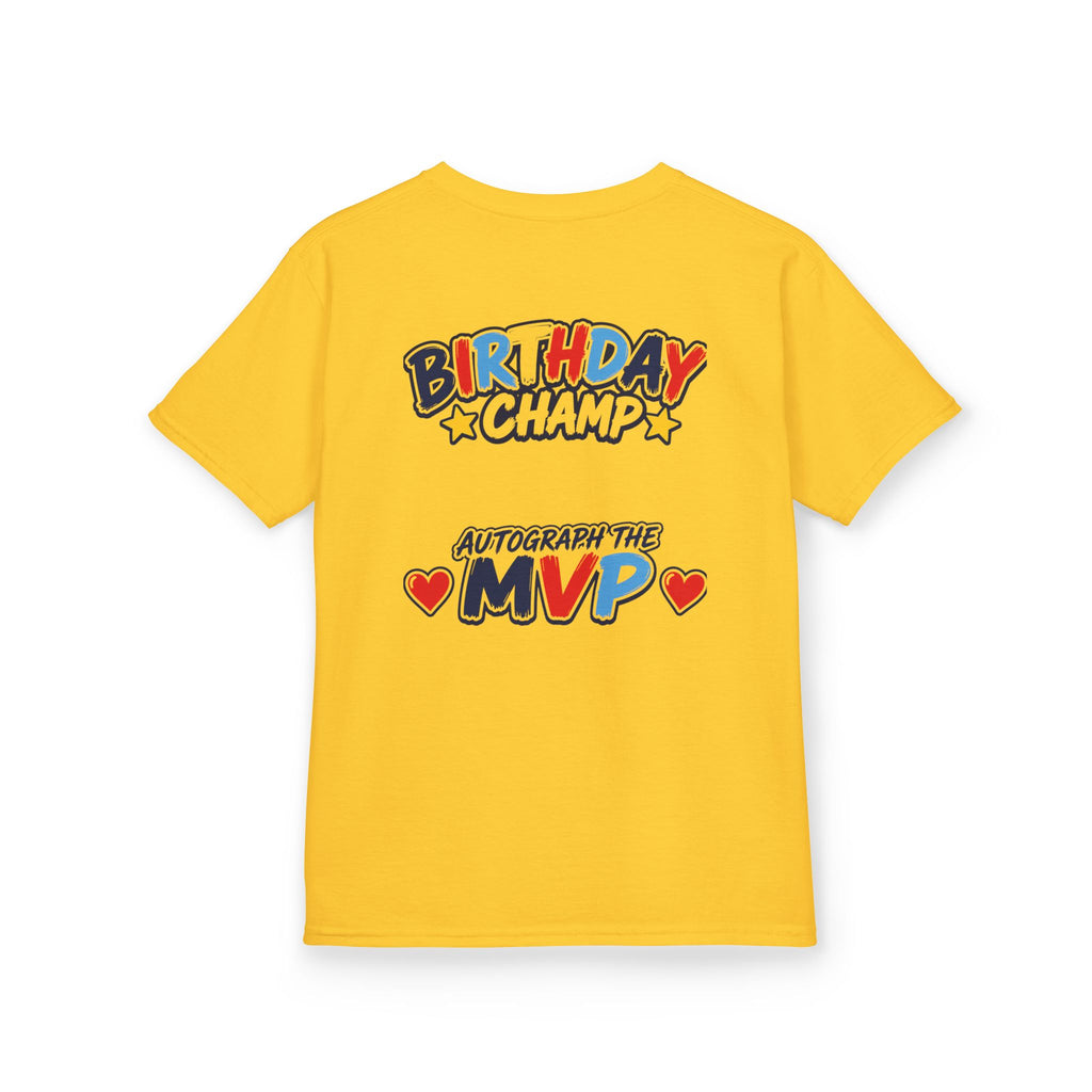 "Birthday Champ" Graphic kids Birthday T-Shirt Design