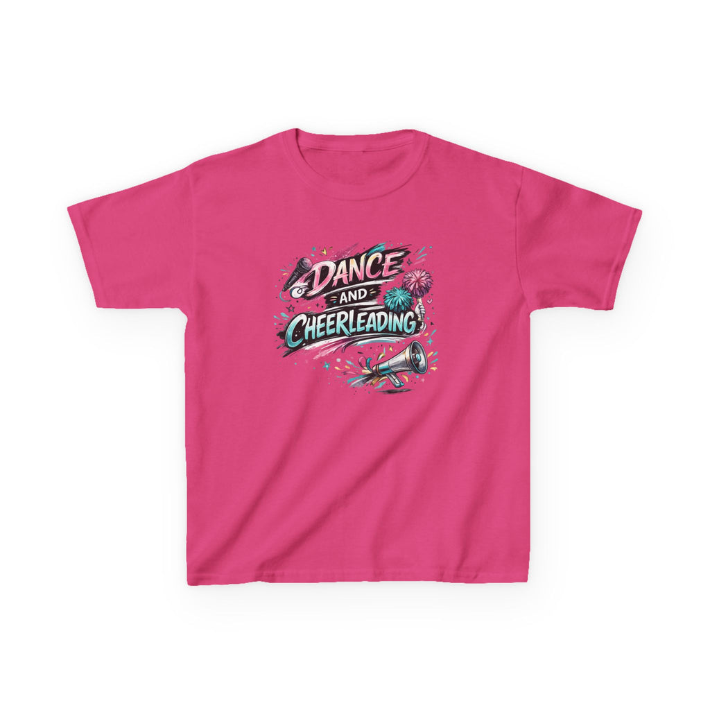 Dance & Cheerleading Typography Sports T-Shirt Design | Modern Cheer Spirit Graphic | Dance Team Apparel
