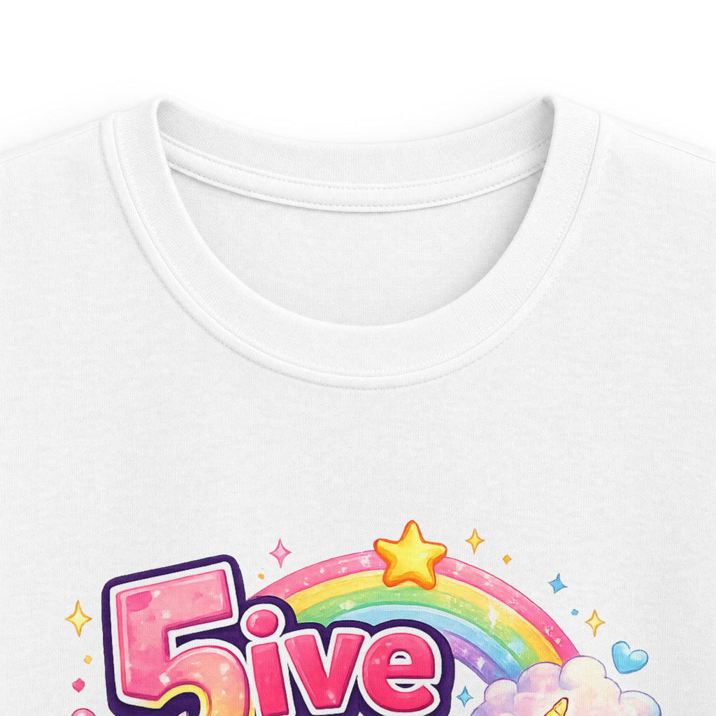 "5 Is Magical" Unicorn Birthday Tee Kids 5th Birthday Shirt