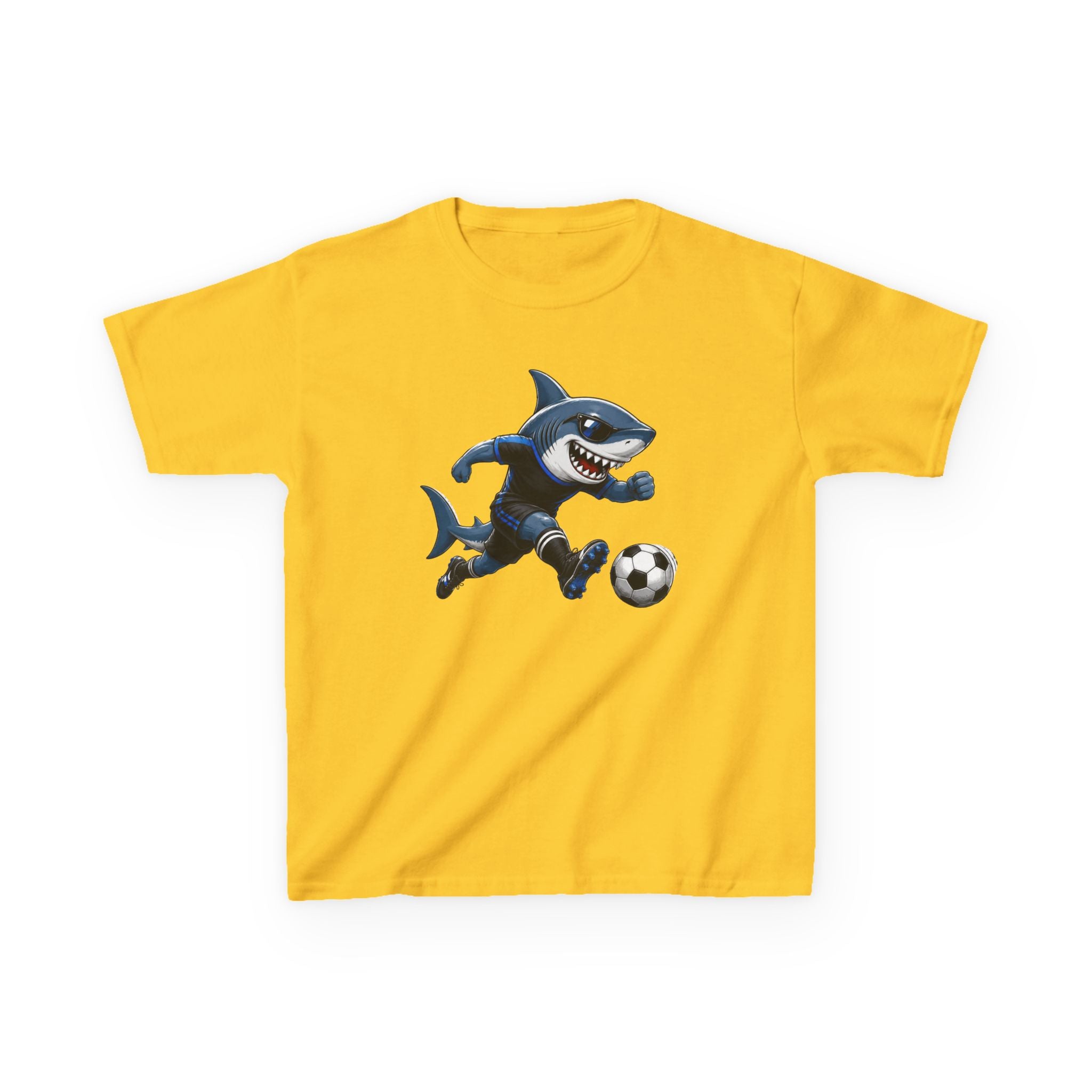 Soccer Shark T-Shirt | Cool Shark Soccer Player Graphic | Sports Kids Soccer Tee | Youth Athlete Sports Shirt | Shark Lover Gift