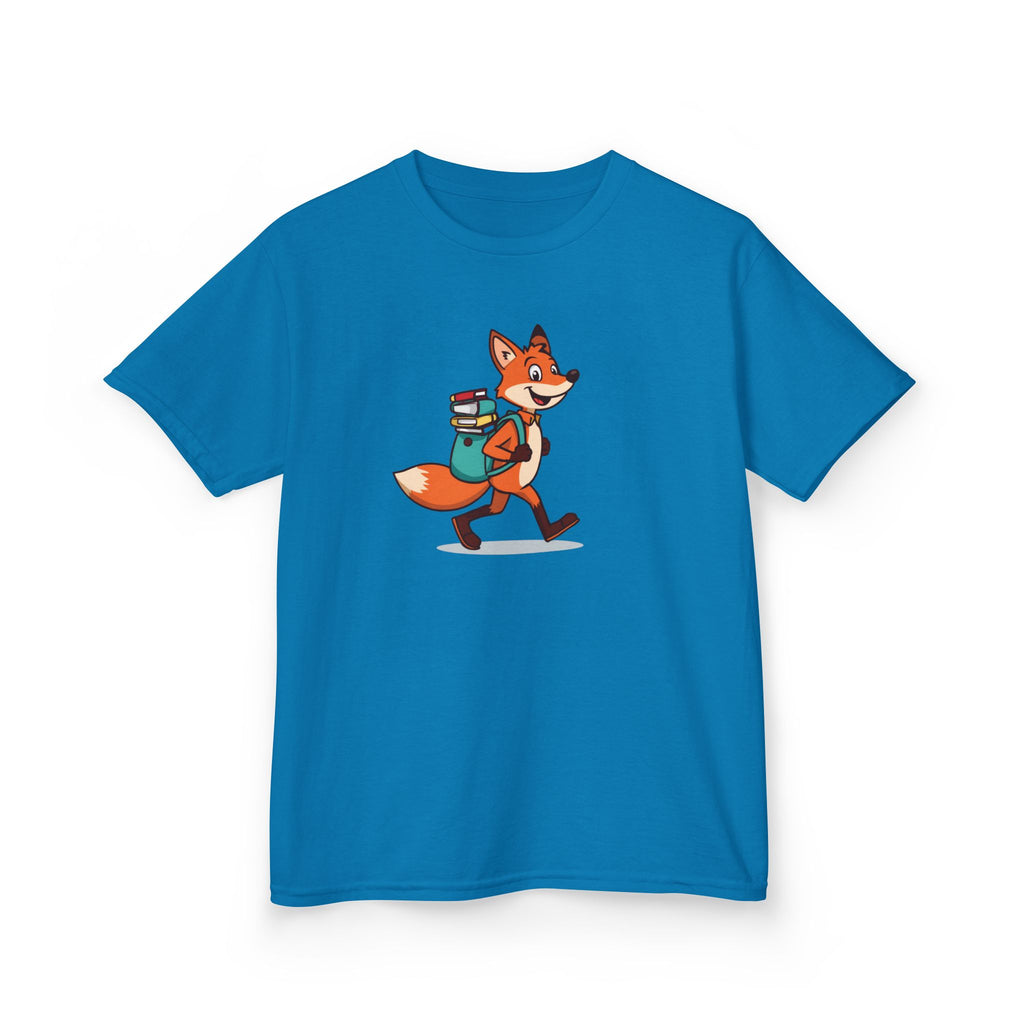 Fox With a Book Bag | Kids Reading Graphic T-Shirt