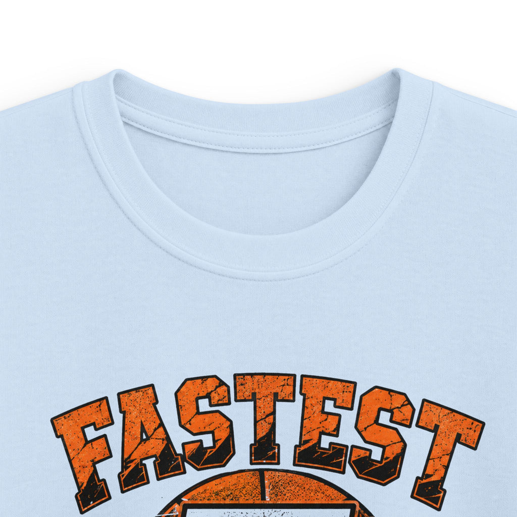 Kids Basketball 'Fastest 7 Year-Old' Sports Birthday Shirt