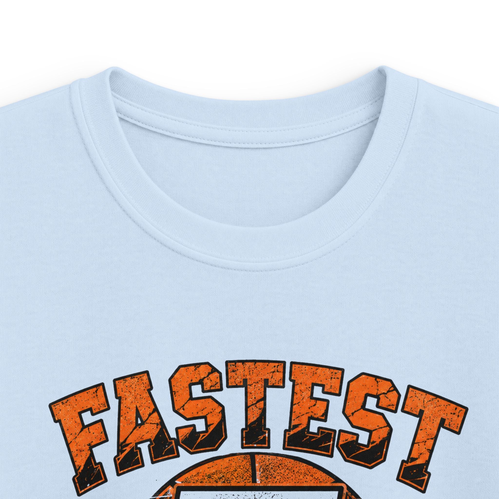 Kids Basketball 'Fastest 7 Year-Old' Sports Birthday Shirt
