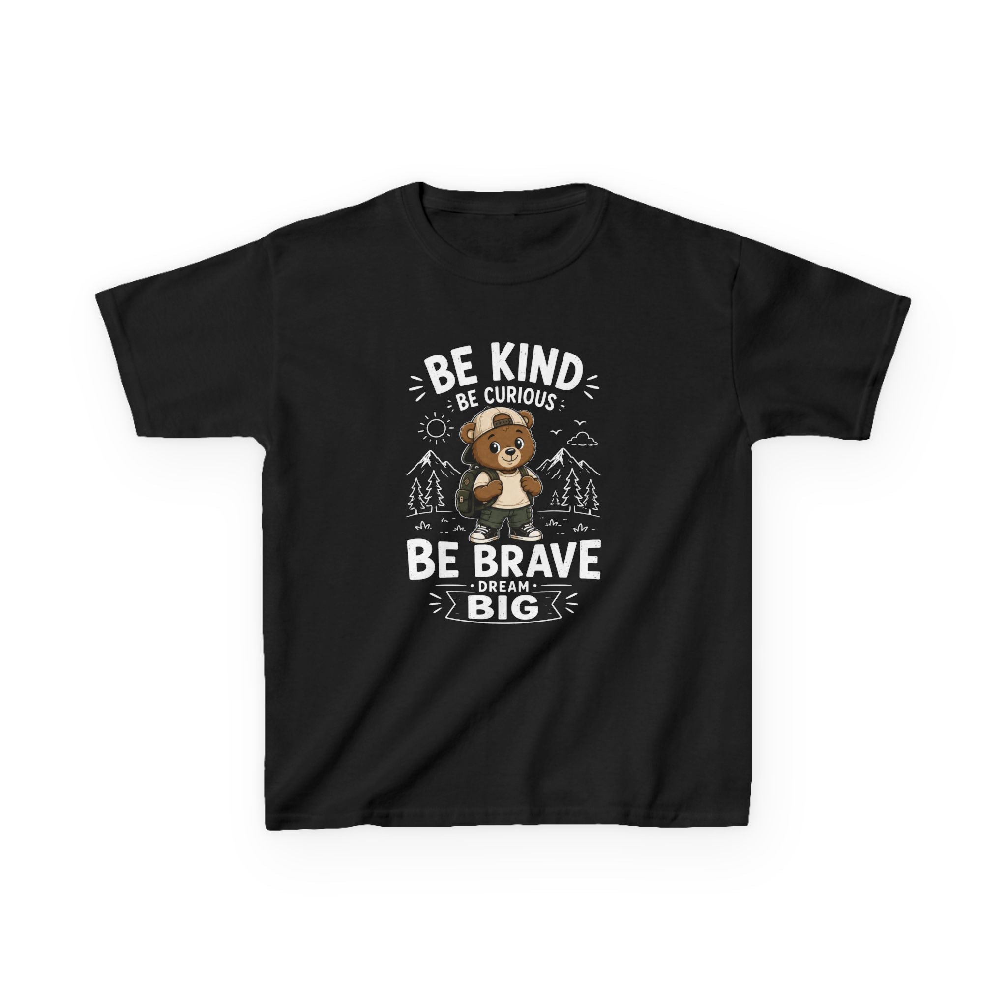 Kids T-Shirt — "Be Kind Be Brave"