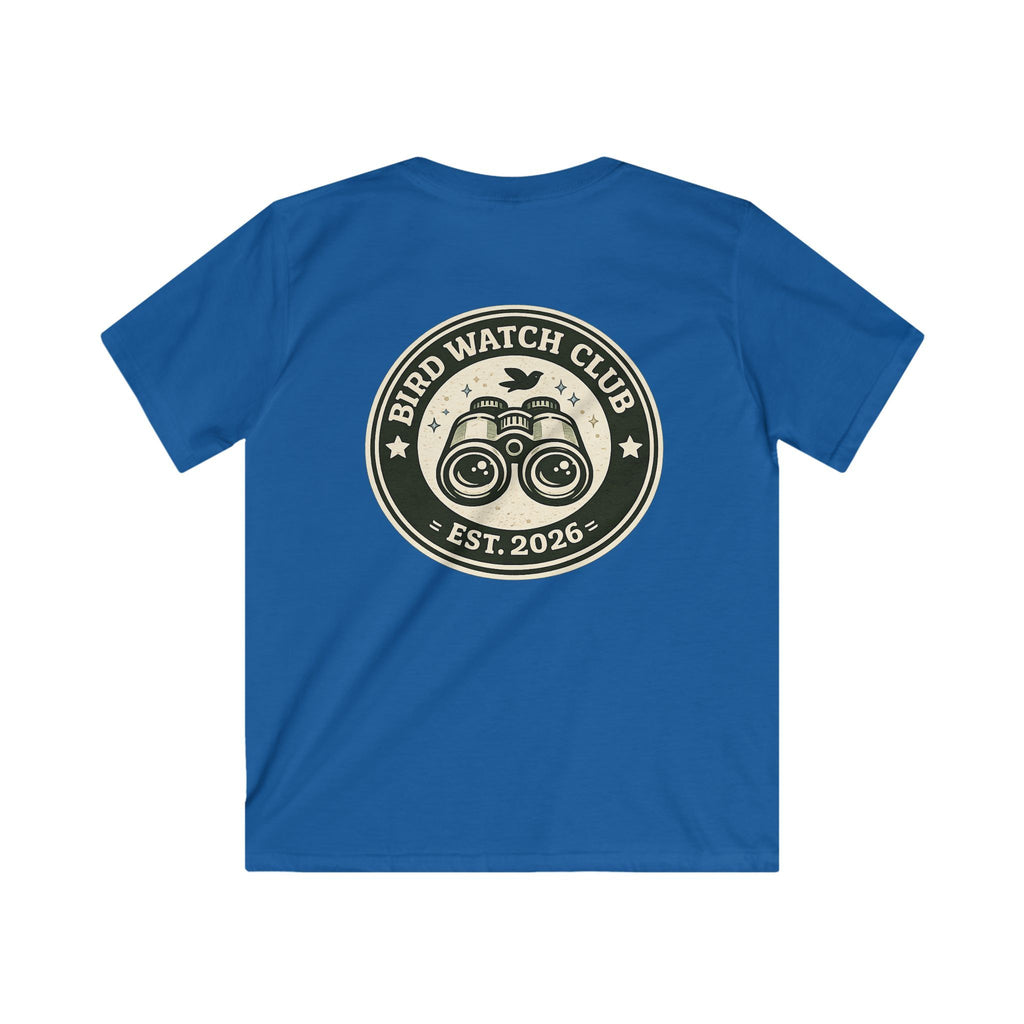 Kids Tee "Bird Watch Club" Boys & Girls Graphic T-Shirt (Est. 2026)