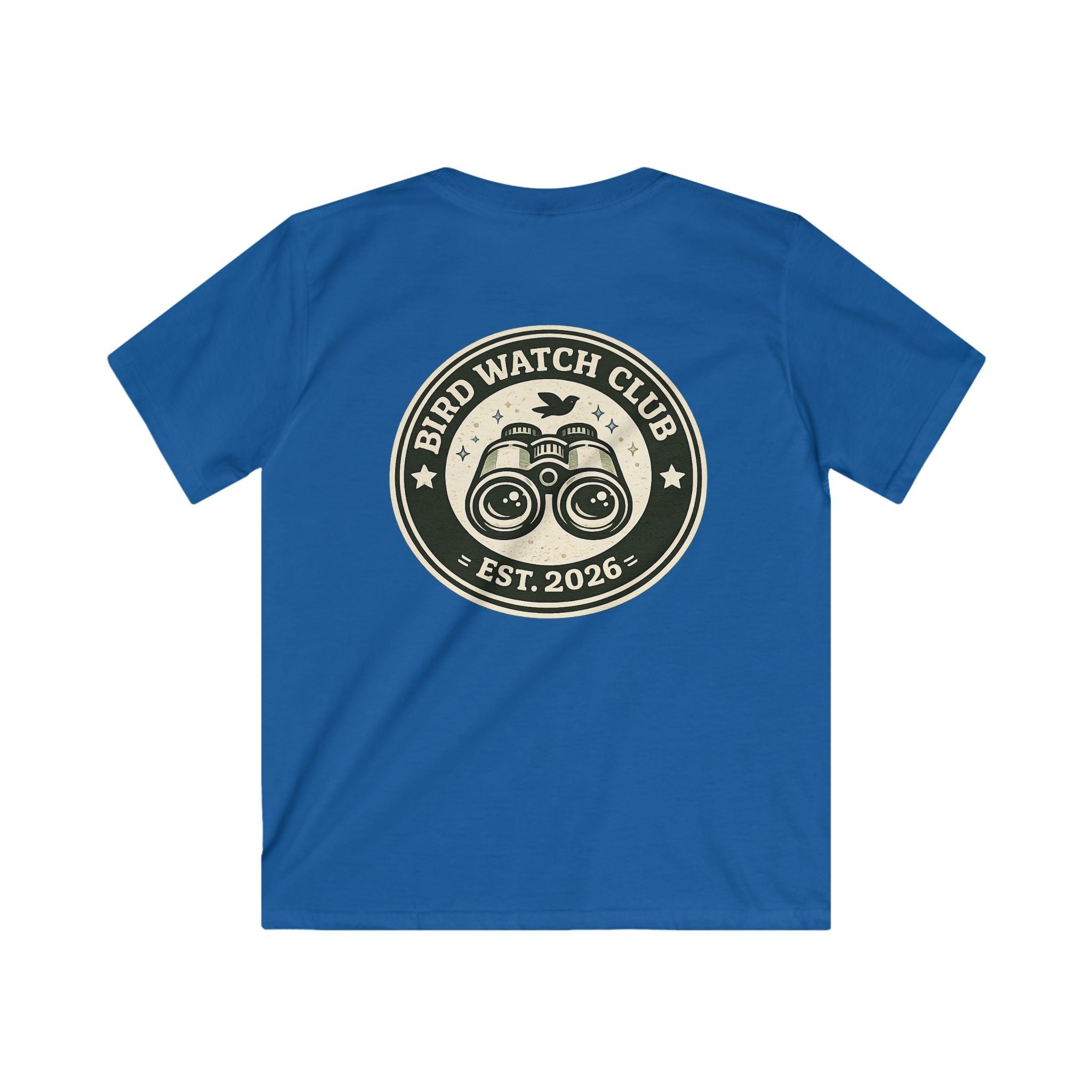 Kids Tee "Bird Watch Club" Boys & Girls Graphic T-Shirt (Est. 2026)